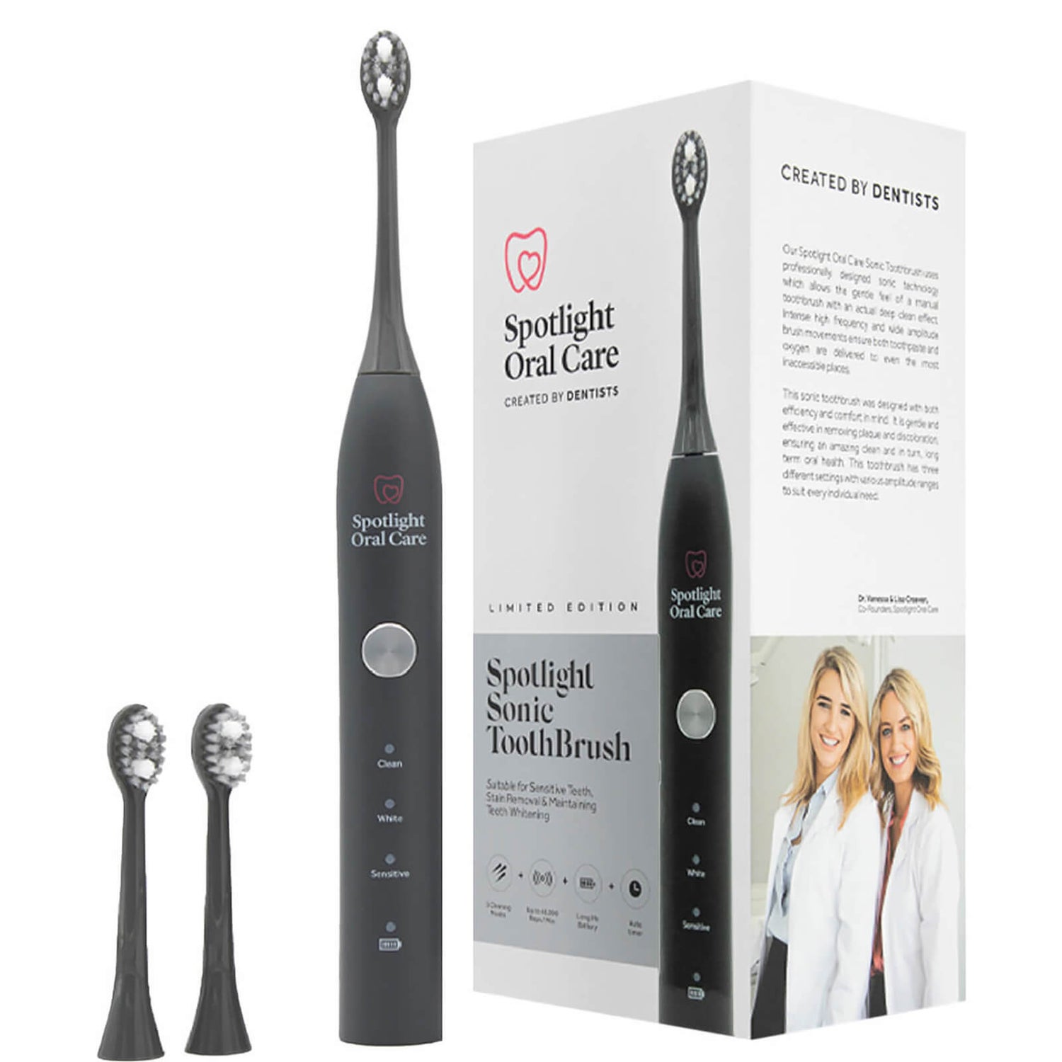 Spotlight Oral Care Sonic Toothbrush Graphite Grey LOOKFANTASTIC