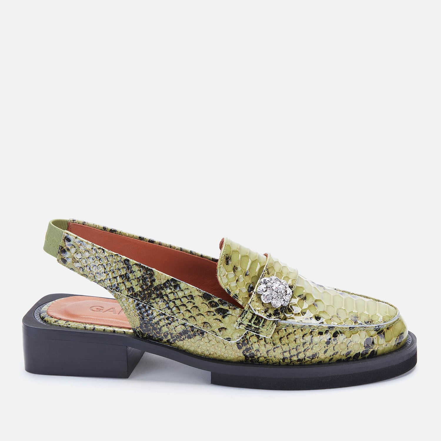 ganni slingback loafer