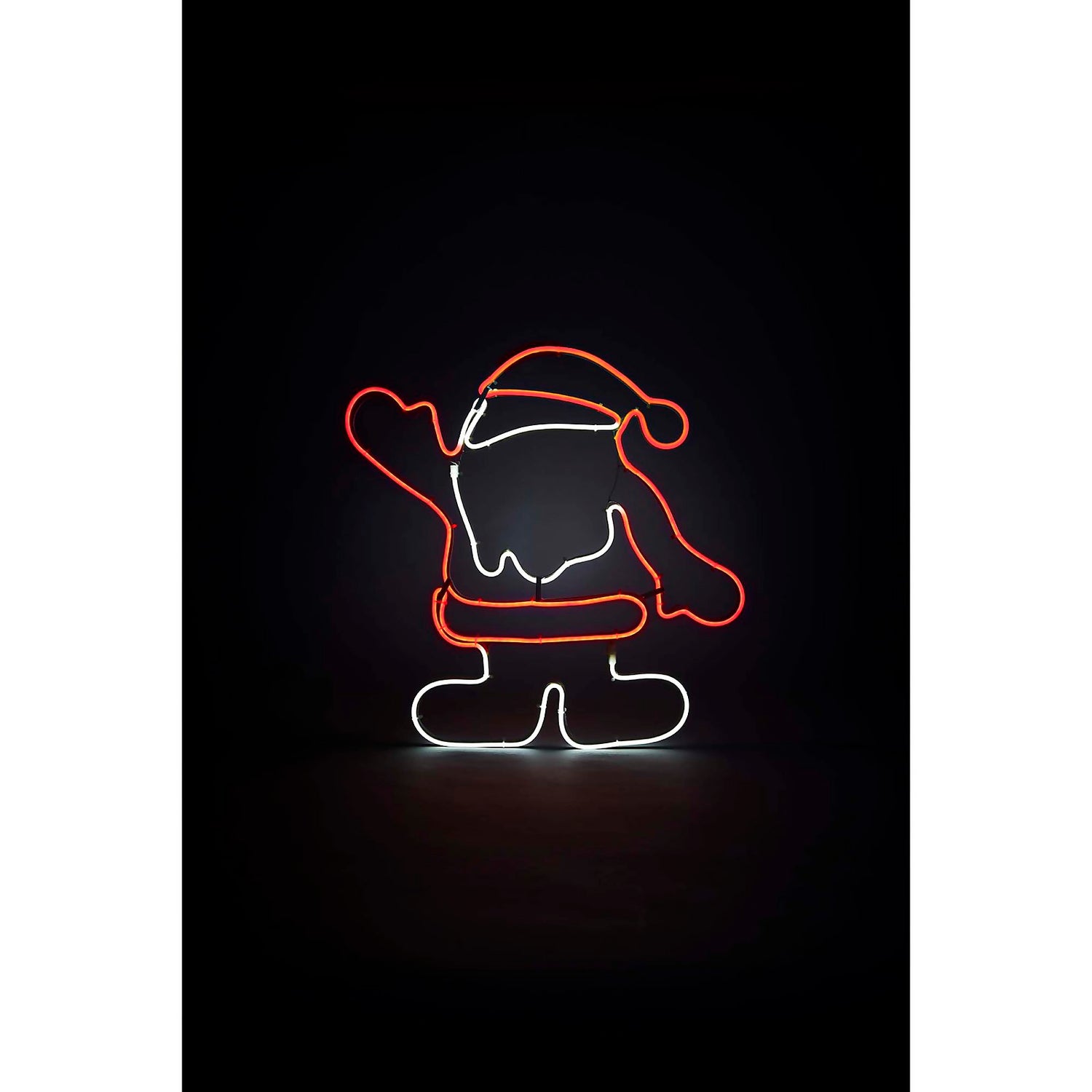 Neon Santa Outdoor Christmas Light Decoration 50cm Homebase