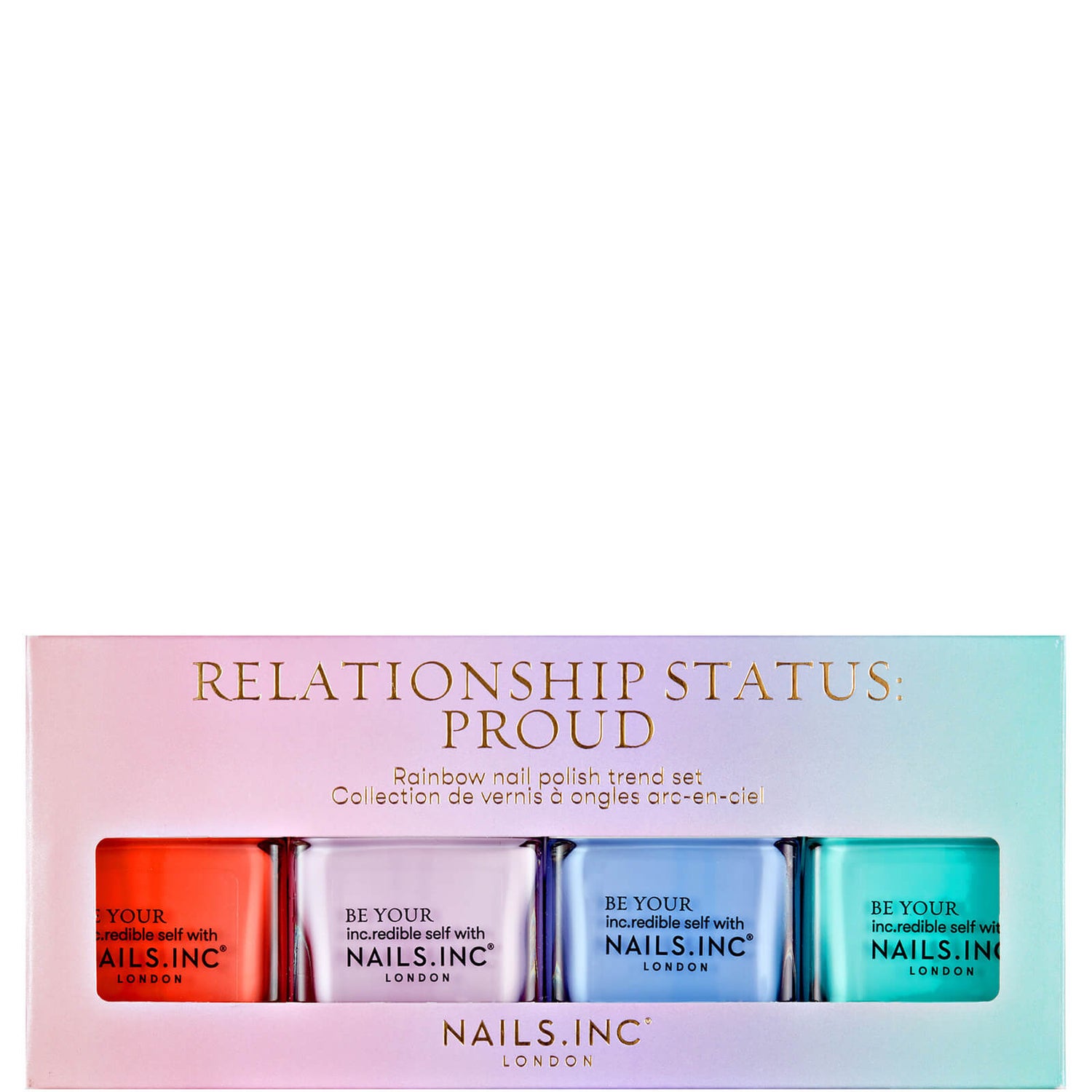 nails inc. Relationship Status Proud Quad Set LOOKFANTASTIC