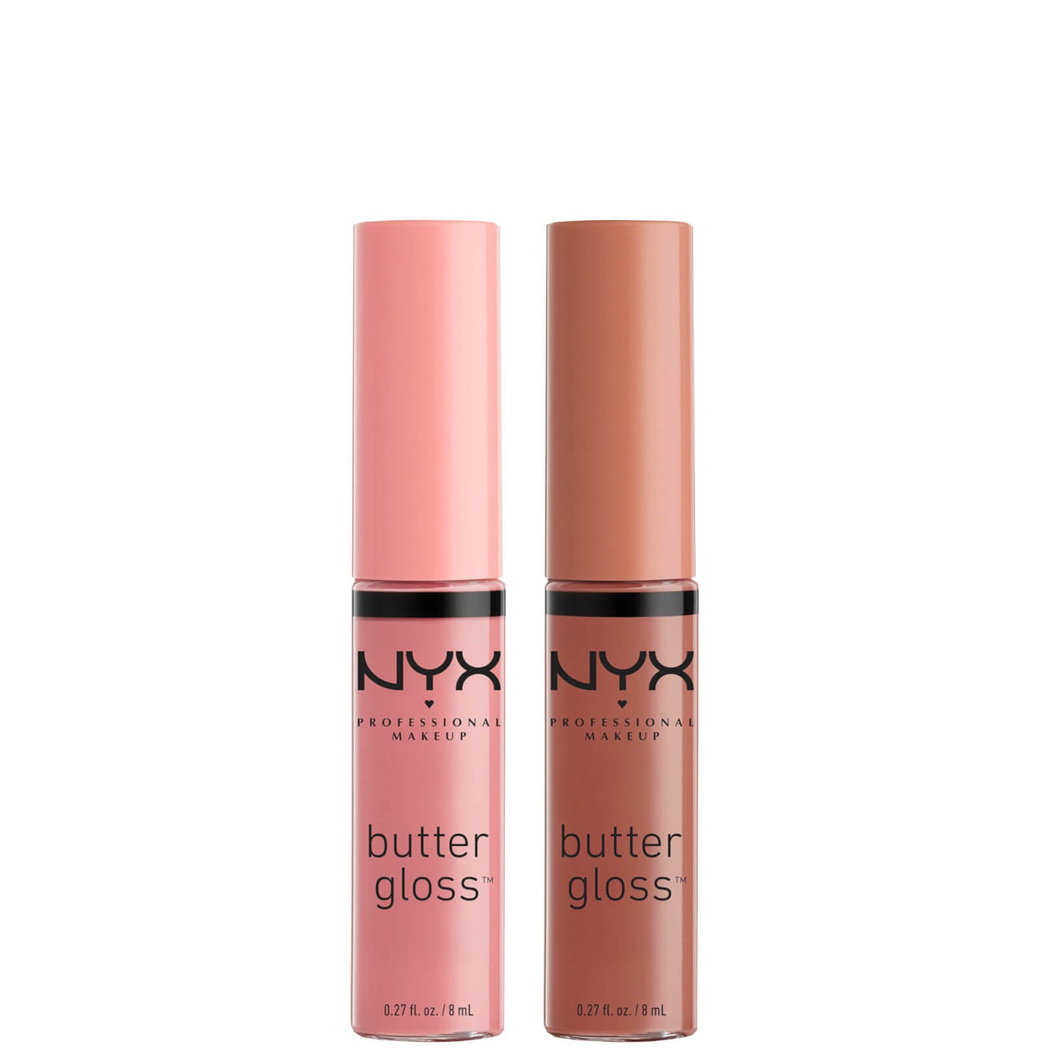 Nyx Professional Makeup Butter Gloss Lip Gloss Duo Praline And Crème