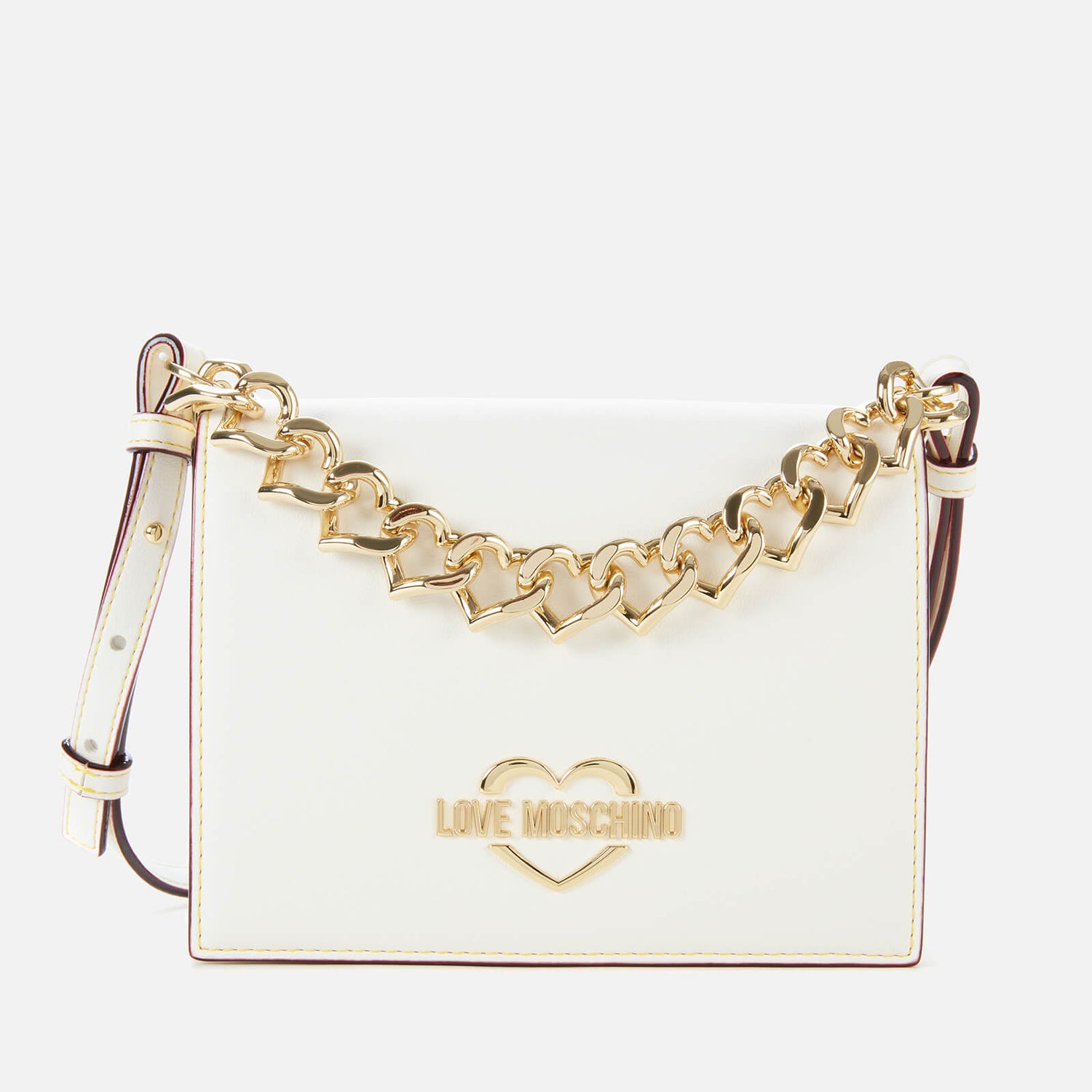 Love Moschino Women's Chain Cross Body Bag White