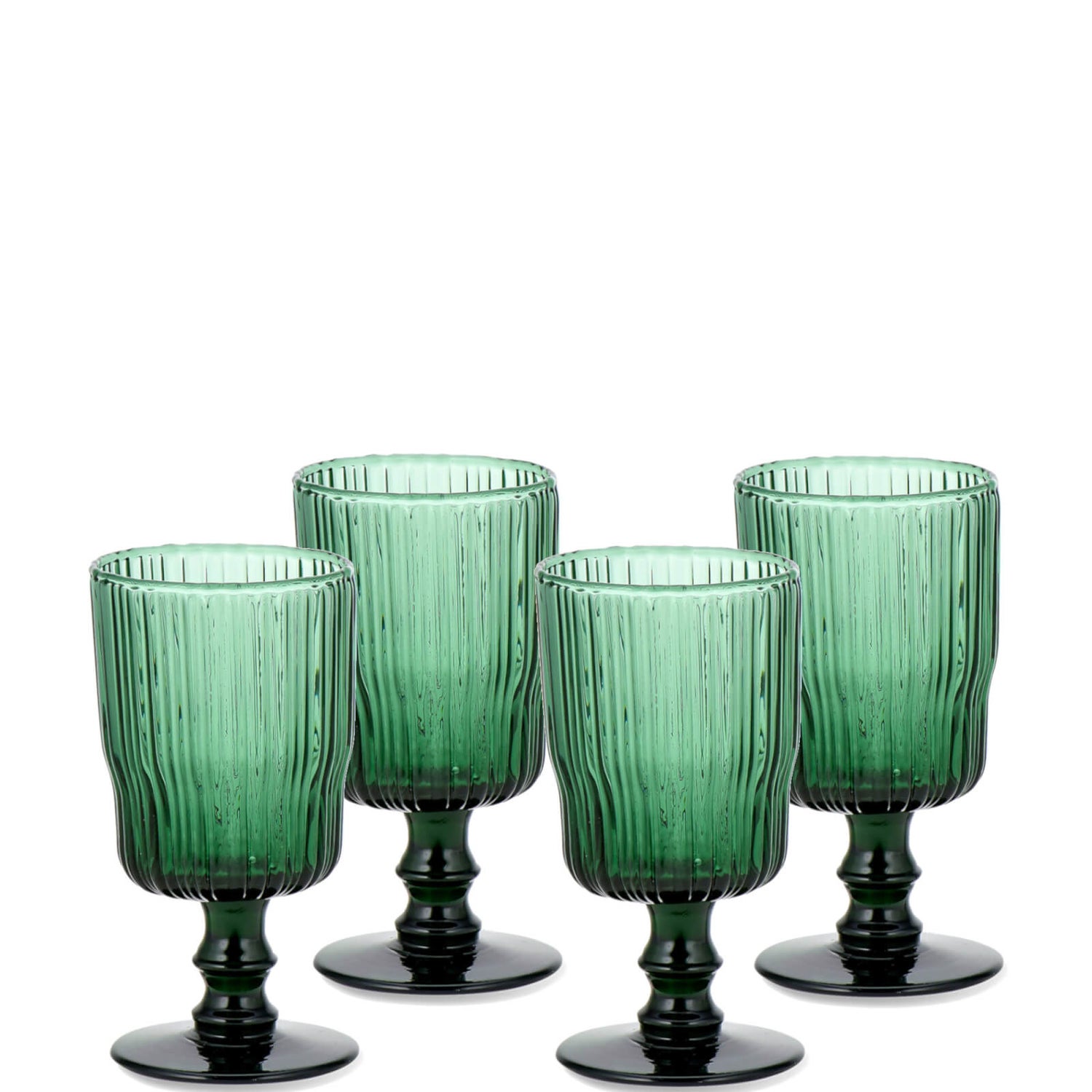 Nkuku Fali Wine Glass - Teal - Set of 4 | TheHut.com