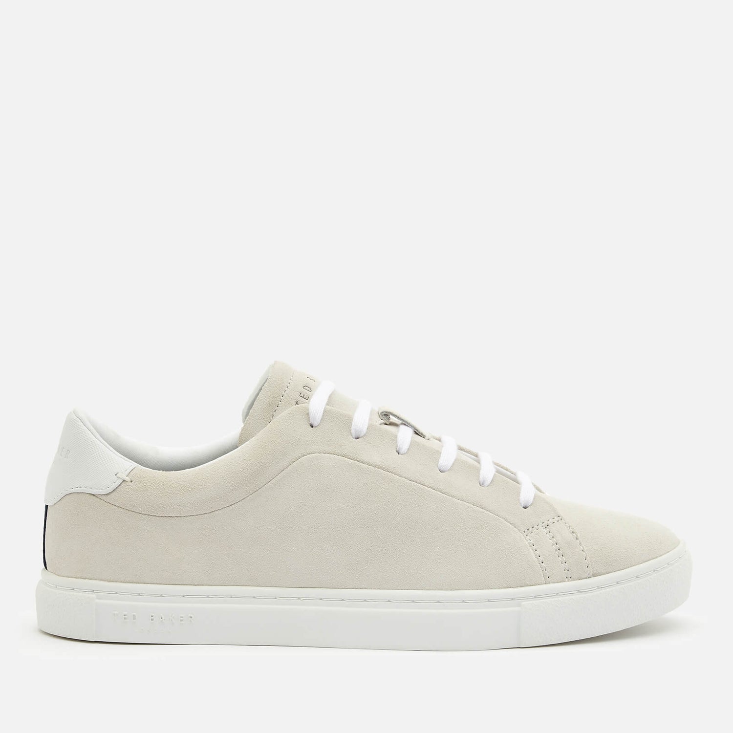 Ted Baker Men's Triloba Suede Cupsole Trainers - White | TheHut.com