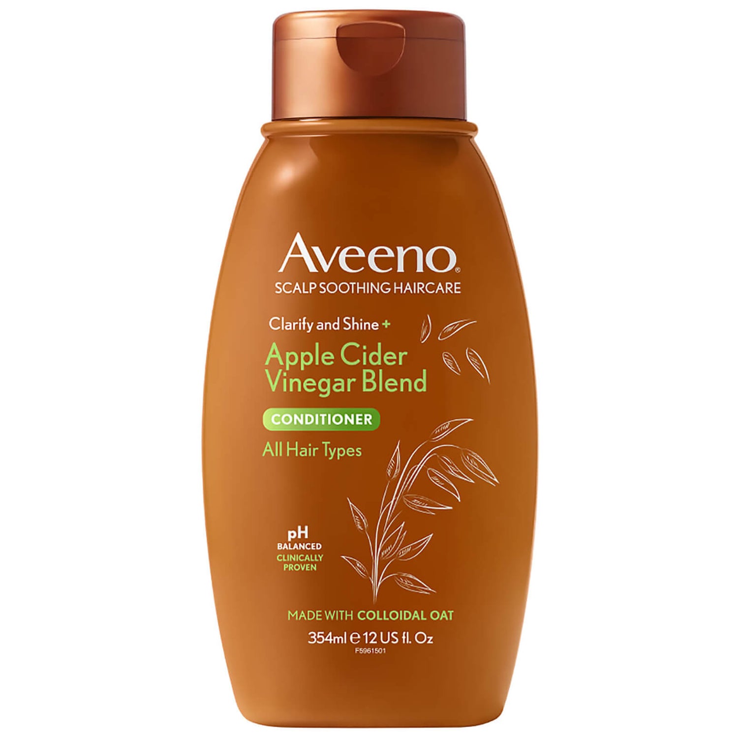 Aveeno スカルプ スージング ヘアケア クラリファイ＆シャイン アップルサイダービネガー コンディショナー 354ml