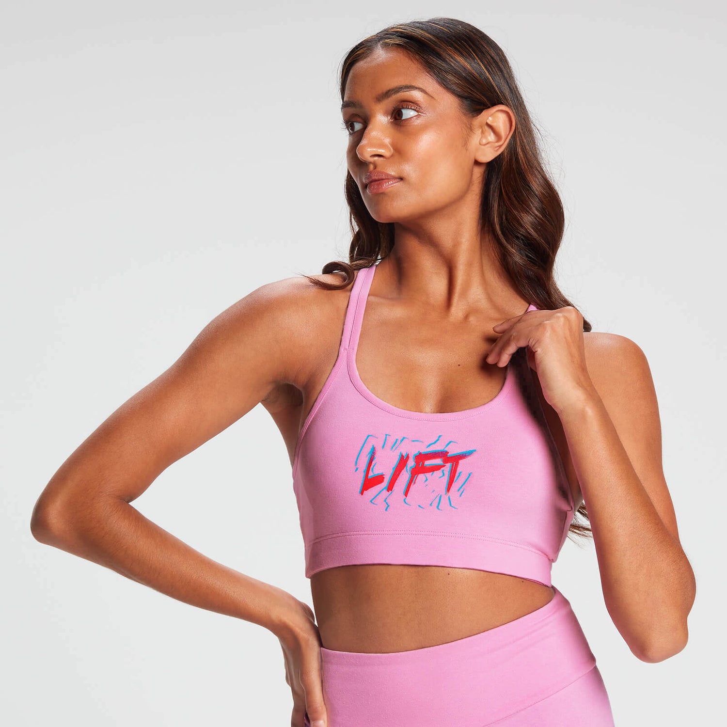 MP Women's Retro Lift Sports Bra Pink