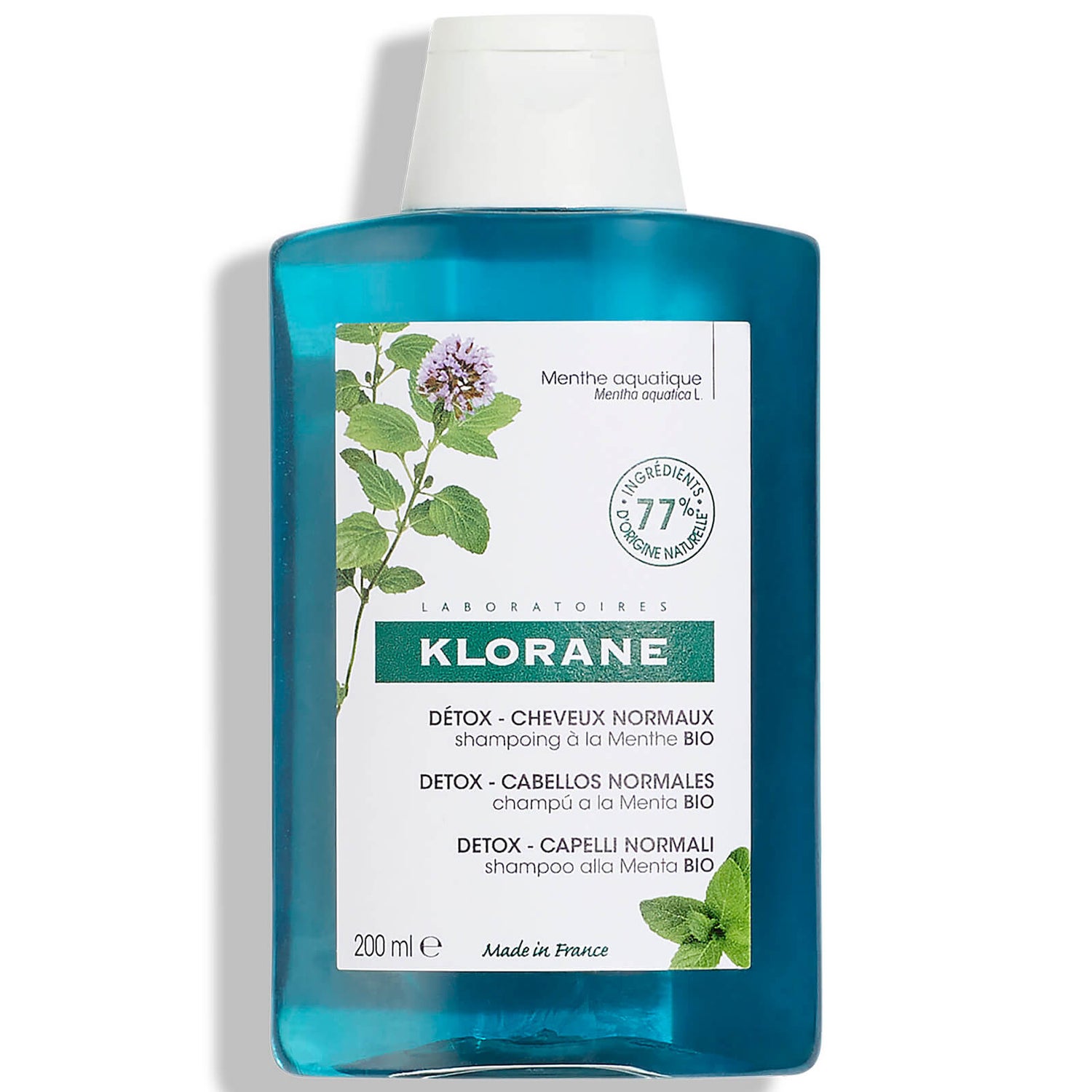 KLORANE Detox Shampoo with Organic Aquatic Mint 200ml LOOKFANTASTIC