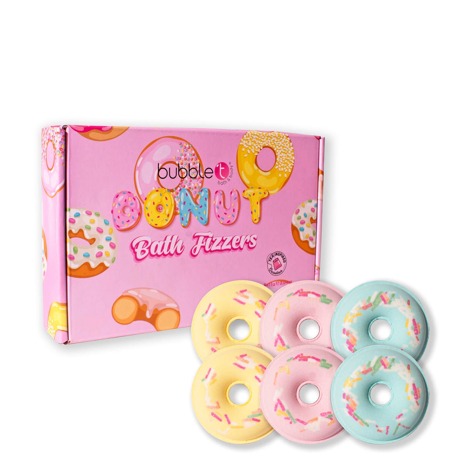Bubble T Donut Bath Bomb Fizzers Gift Set lookfantastic Singapore