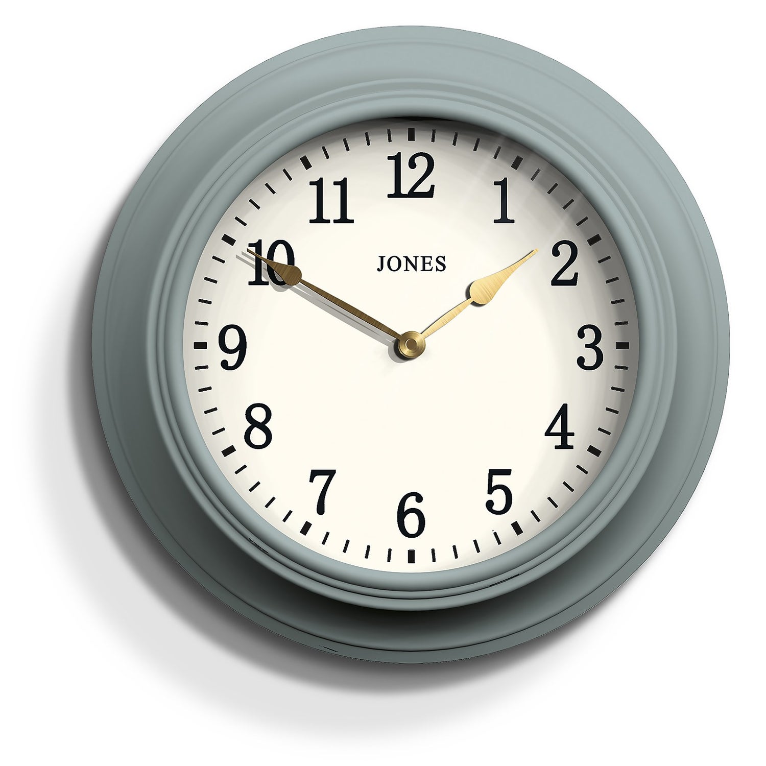 Jones Cocktail Wall Clock Duck Egg Homebase