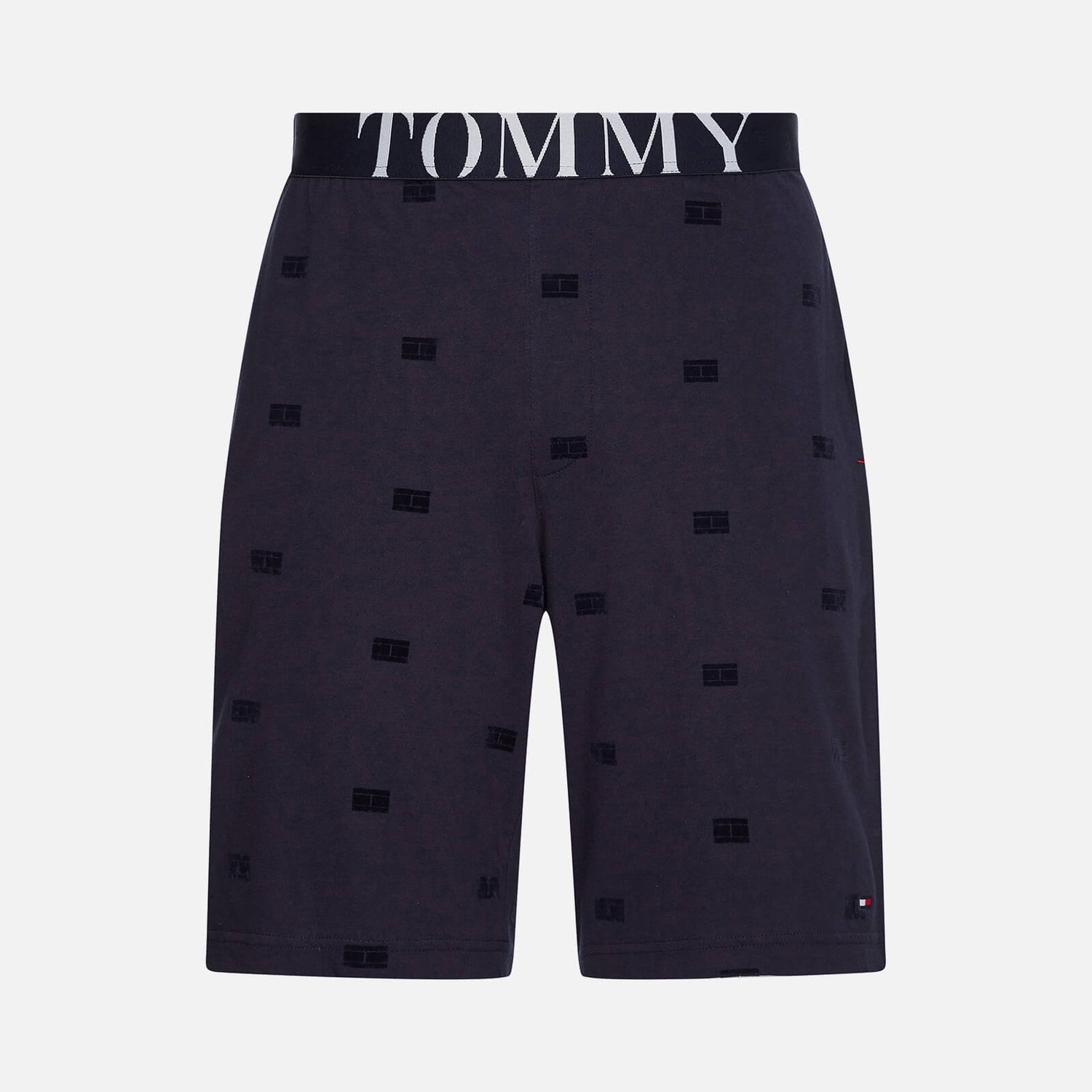 Tommy Hilfiger Men's Lounge Shorts - Tonal Flocked Flag | TheHut.com