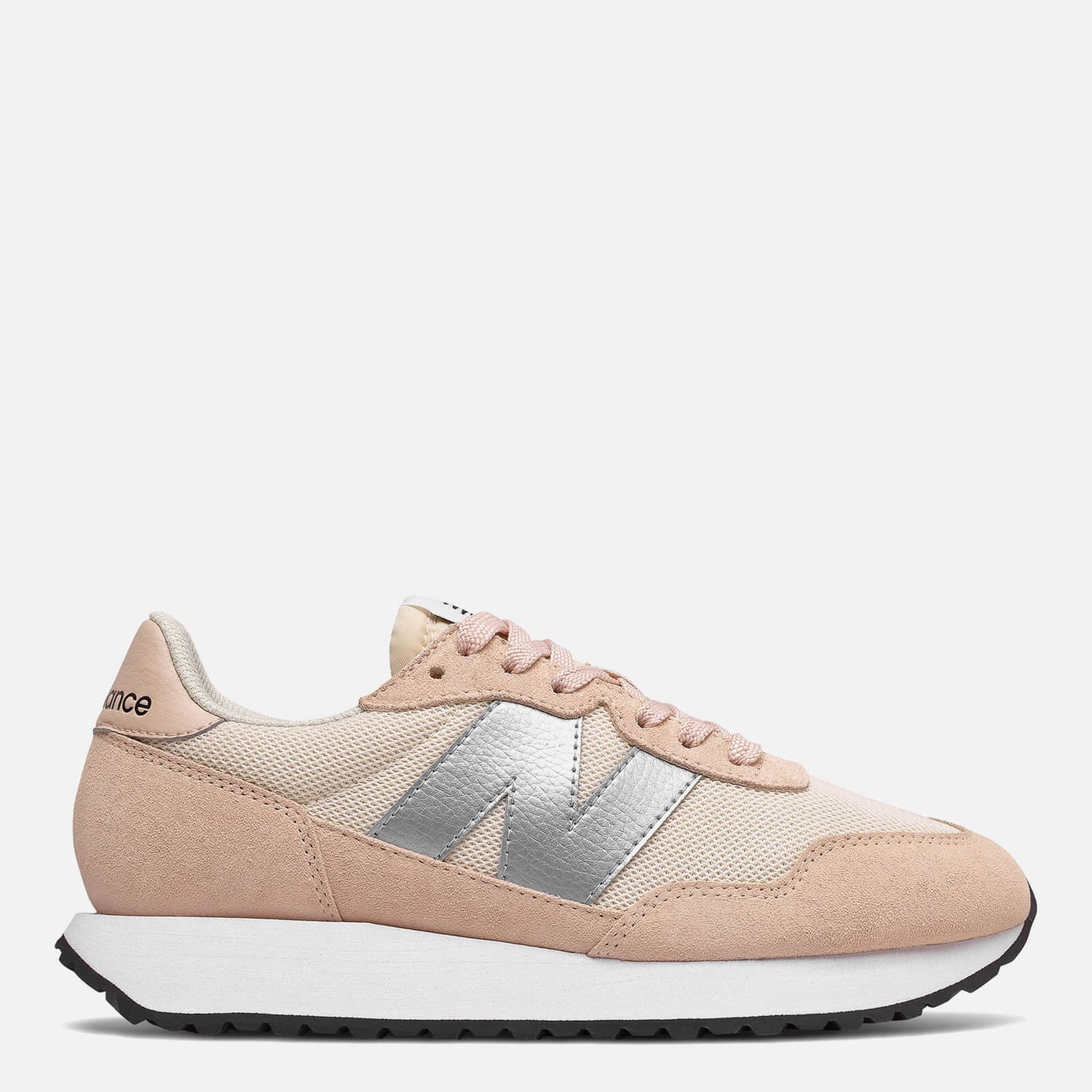 New Balance Womens's 237 Trainers Rose Water/Silver Metallic Free
