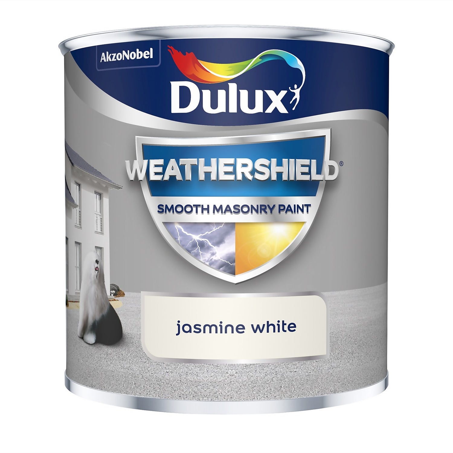 Dulux Weathershield Smooth Masonry Paint Jasmine White 250ml Homebase