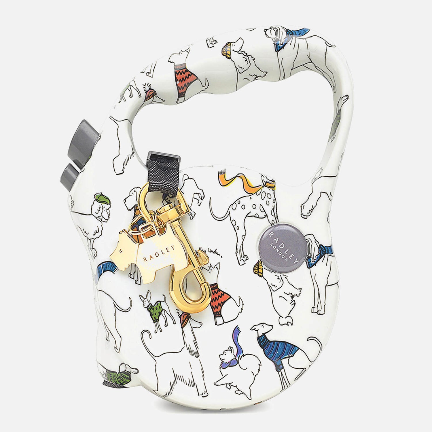 Radley Printed Retractable Dog Lead Chalk