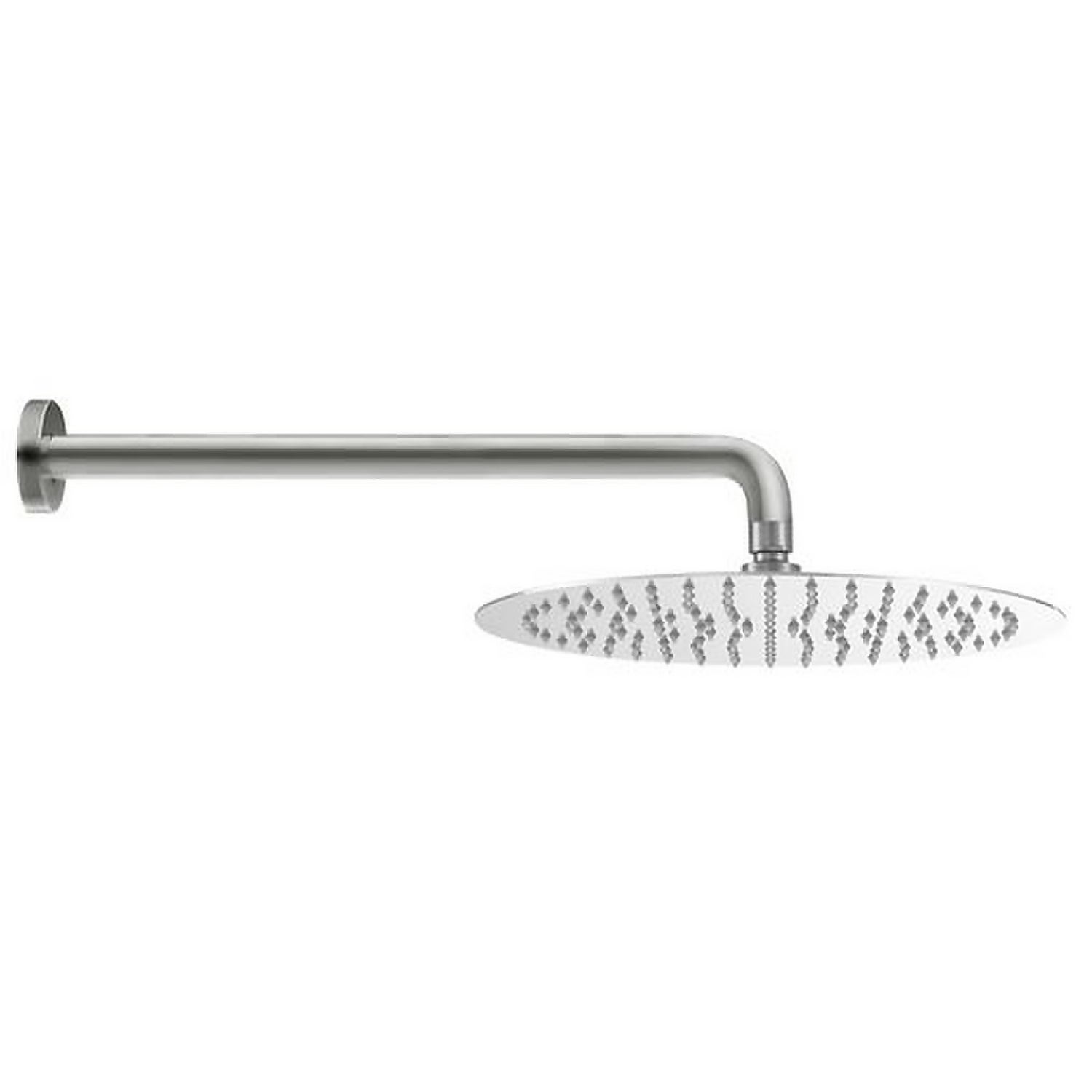 300mm Shower Head with Wall Arm Stainless Steel Bathstore