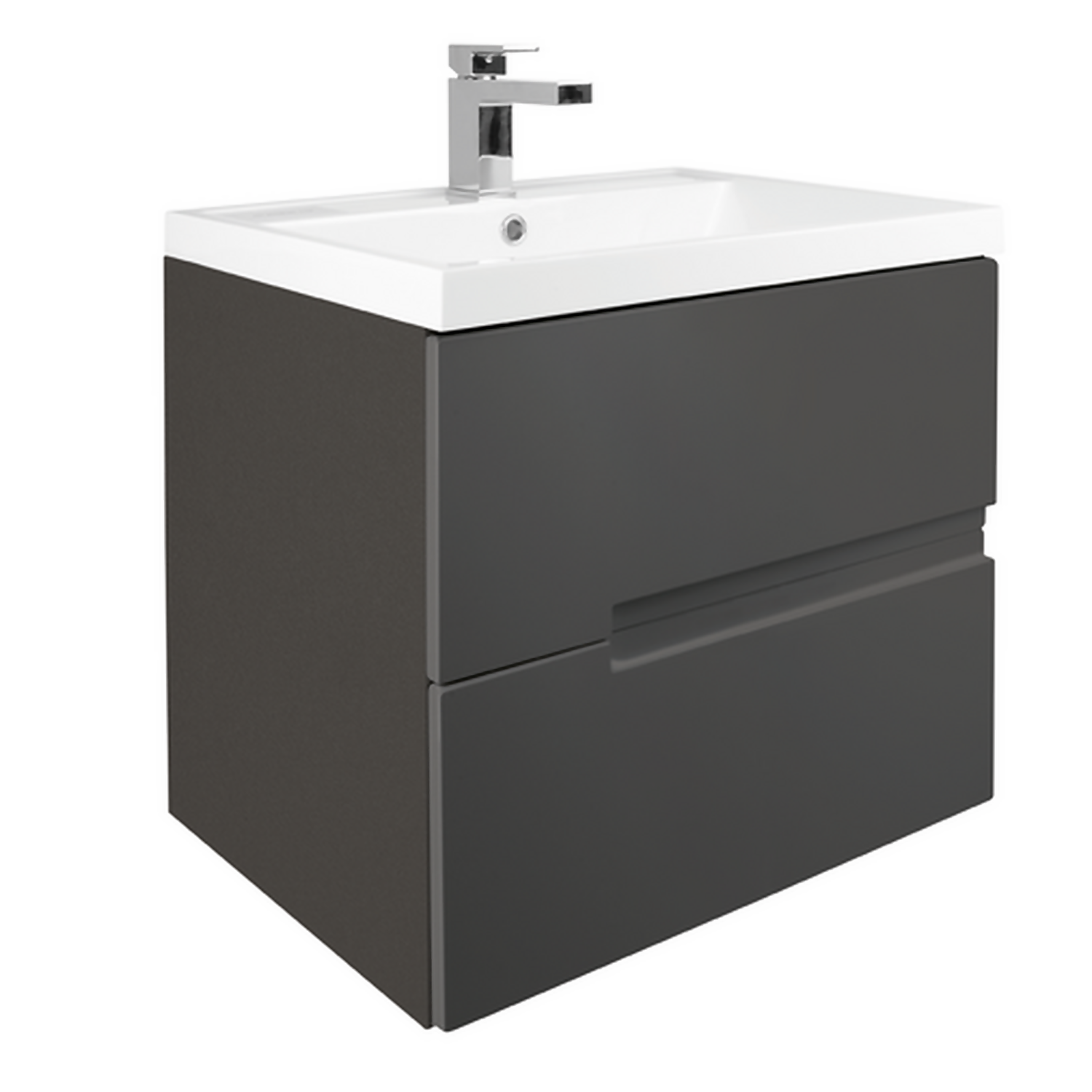 Grey Gloss Bathroom Vanity Unit Semis Online