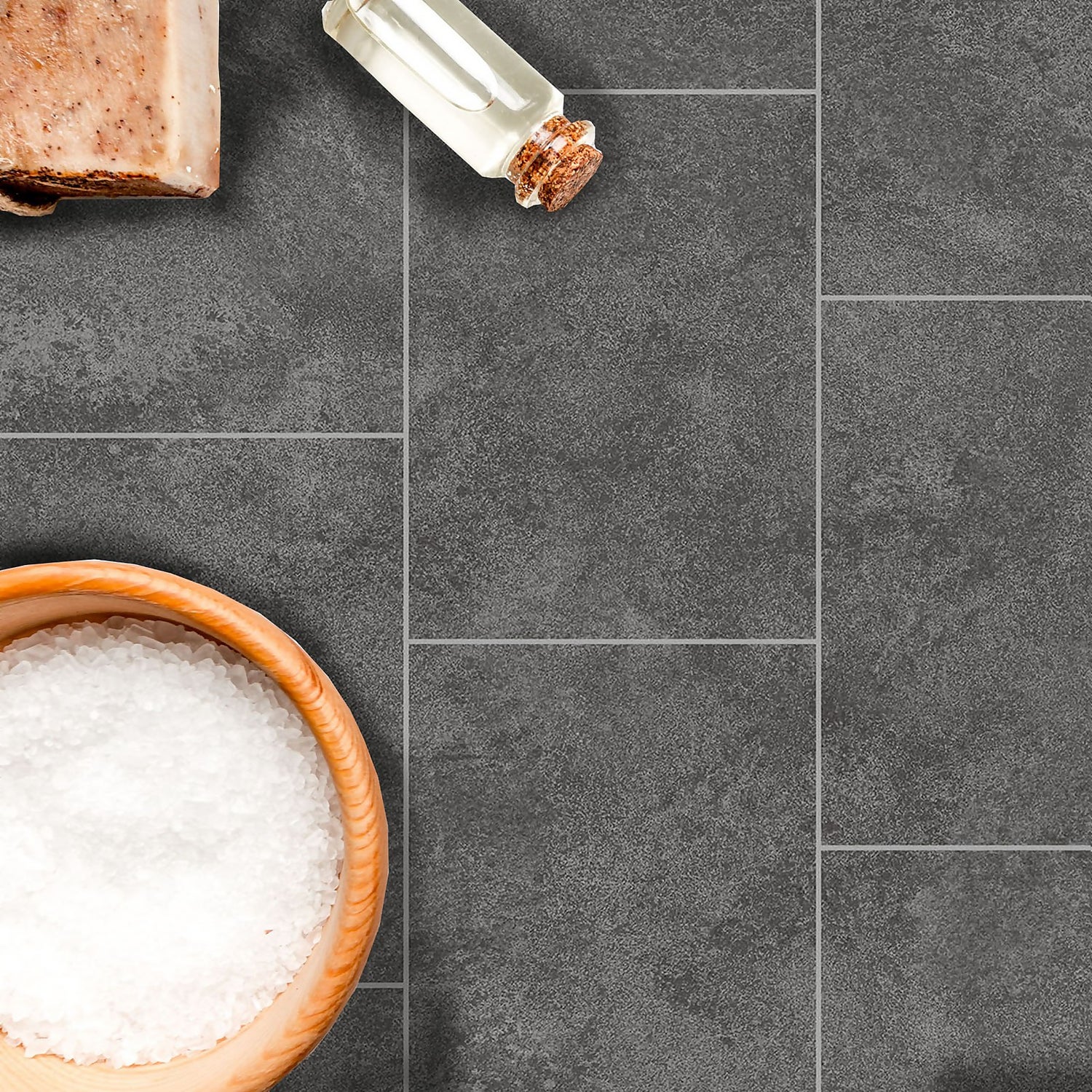 Homebase Black Slate Floor Tiles Floor Roma