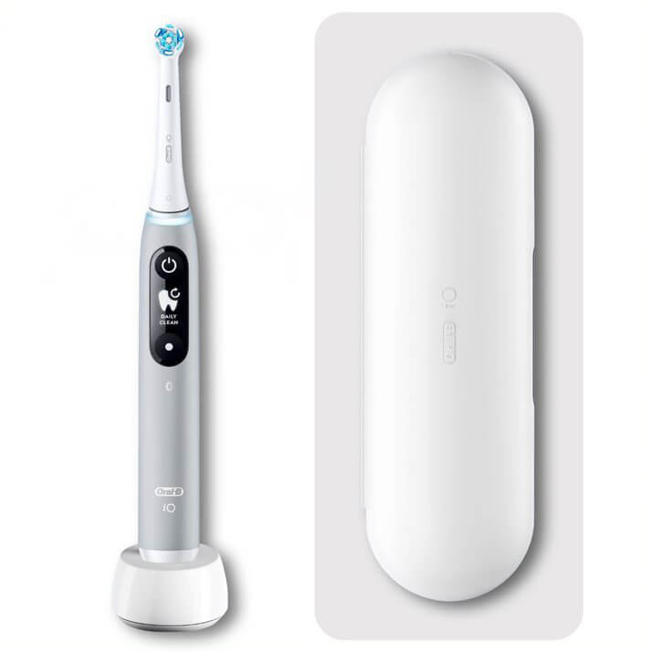 Oral B iO 6 Electric Toothbrush, Travel Case, Grey Opal Lookfantastic UAE