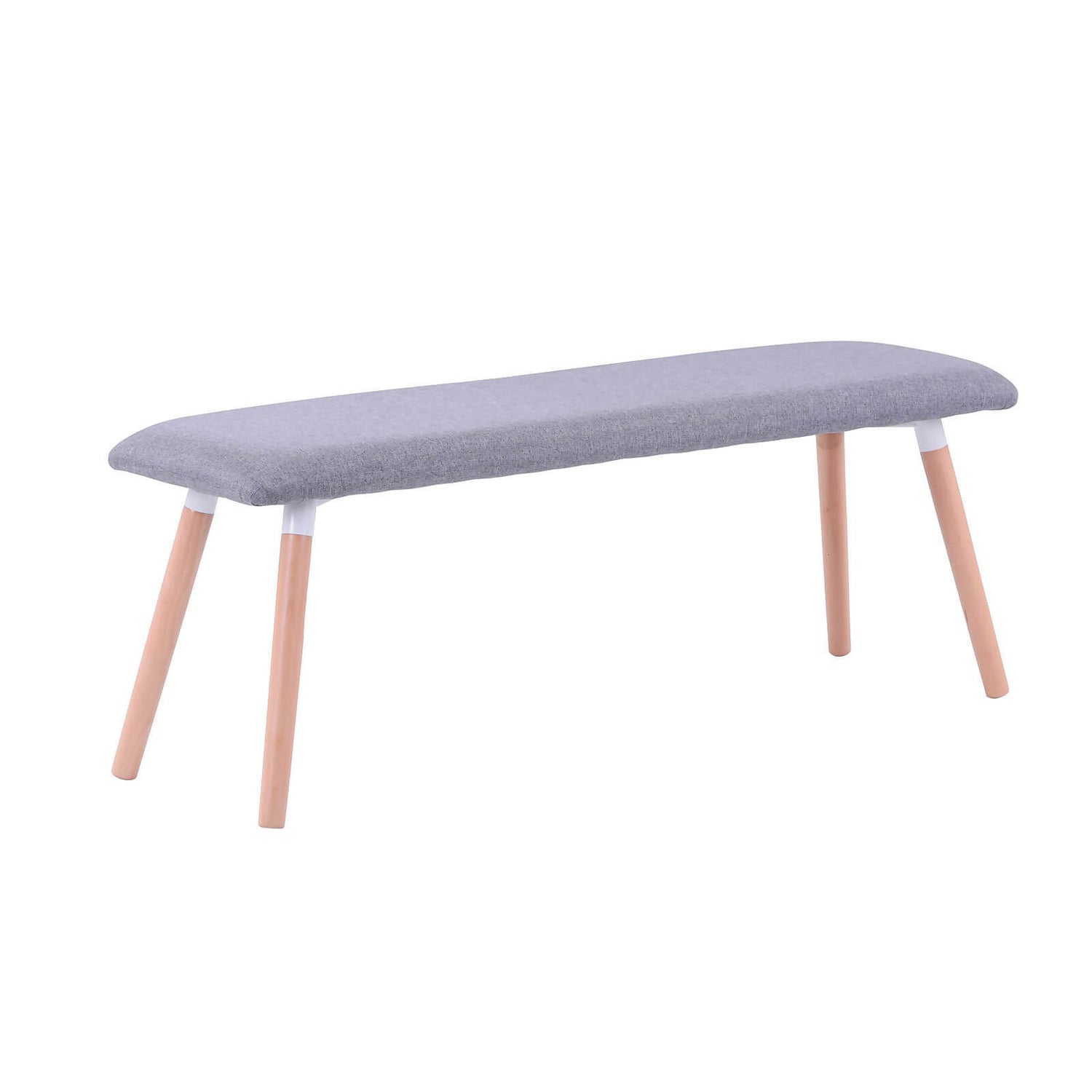 Chloe Bench with Grey Cushion Homebase