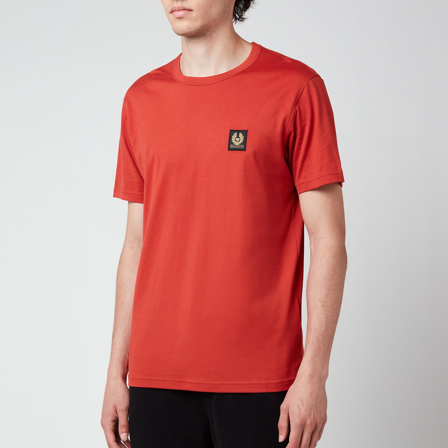 Belstaff Men's Patch Logo T-Shirt - Red Ochre - Free UK Delivery Available