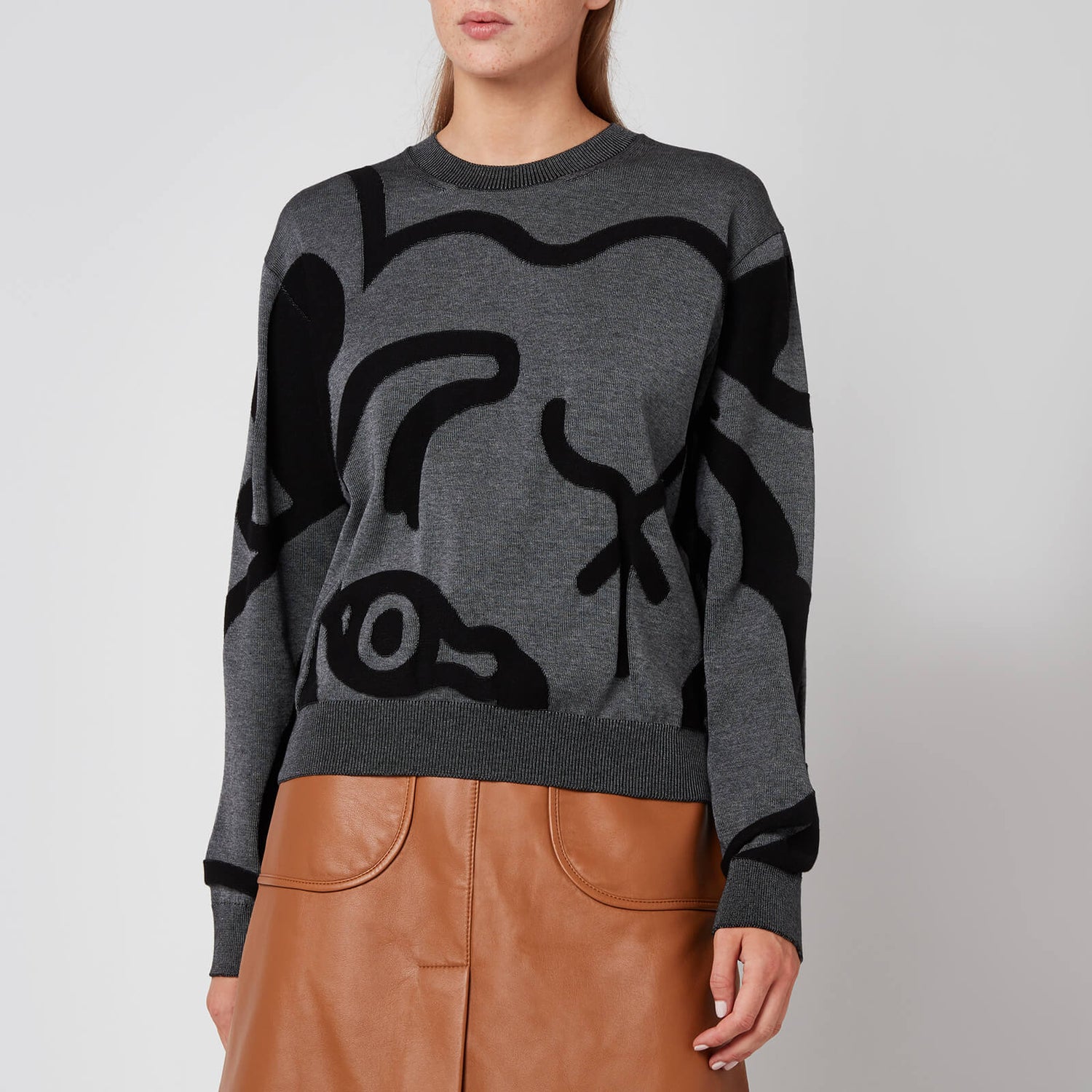 KENZO Women's KTiger Jumper Anthracite Free UK Delivery Available