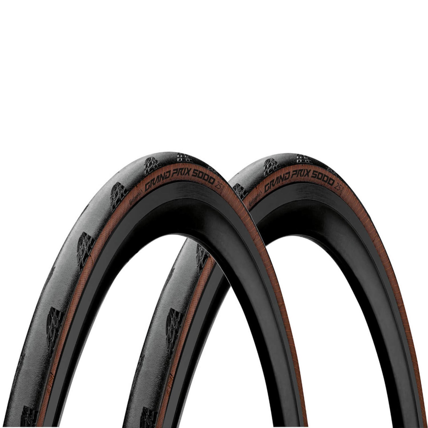 Continental Grand Prix 5000 Clincher Road Tyre Twin Pack Transparent