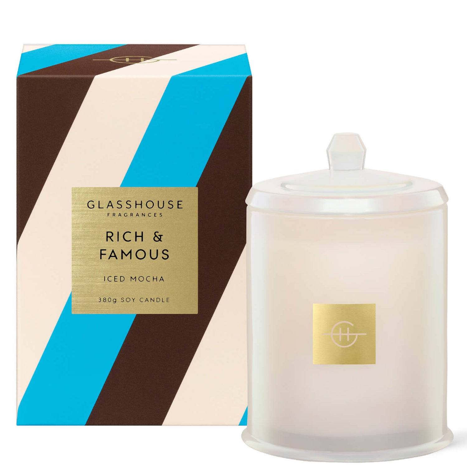 Glasshouse Fragrances Rich and Famous Candle 380g LOOKFANTASTIC AU