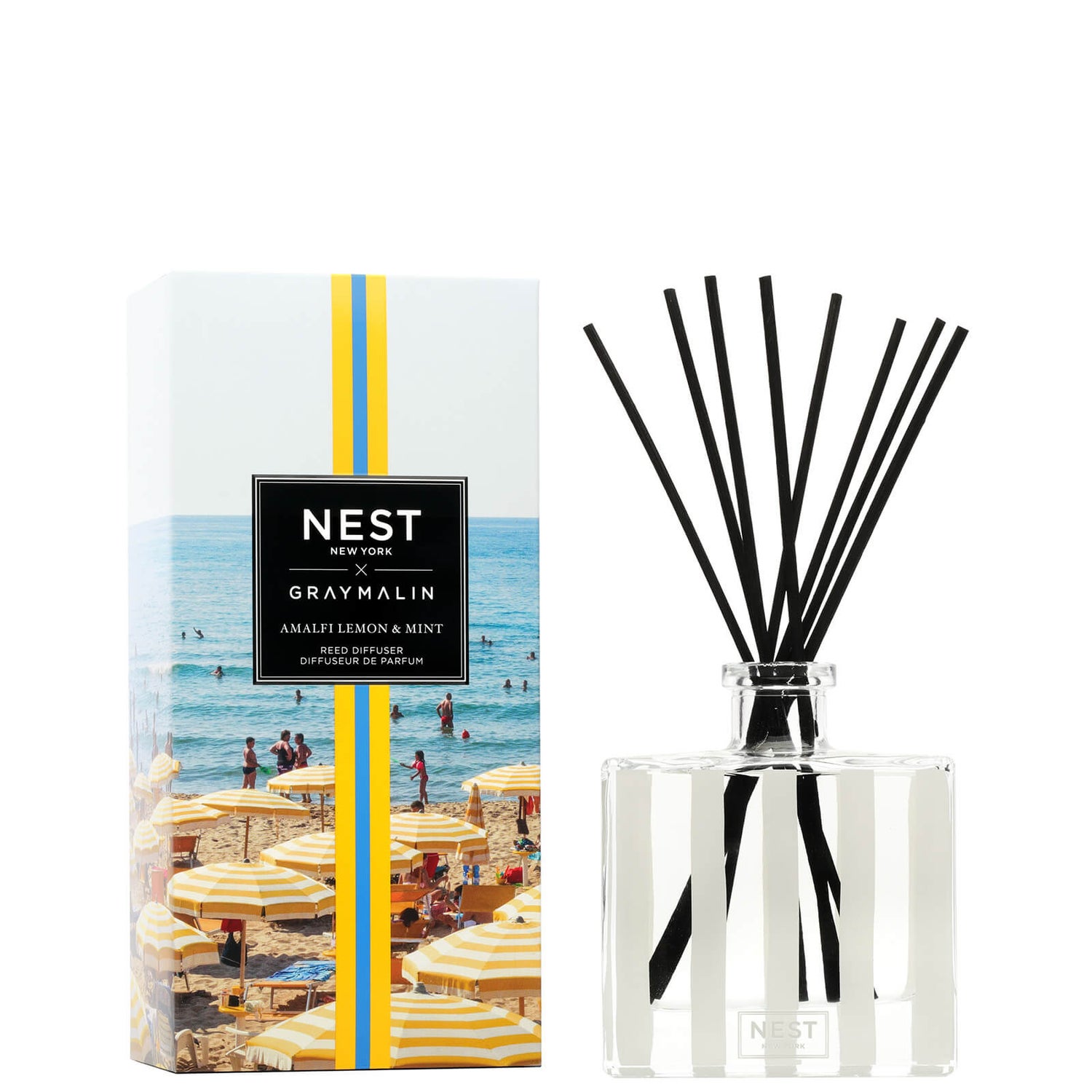 NEST Fragrances x Gray Malin Amalfi Lemon and Mint Reed Diffuser 175ml