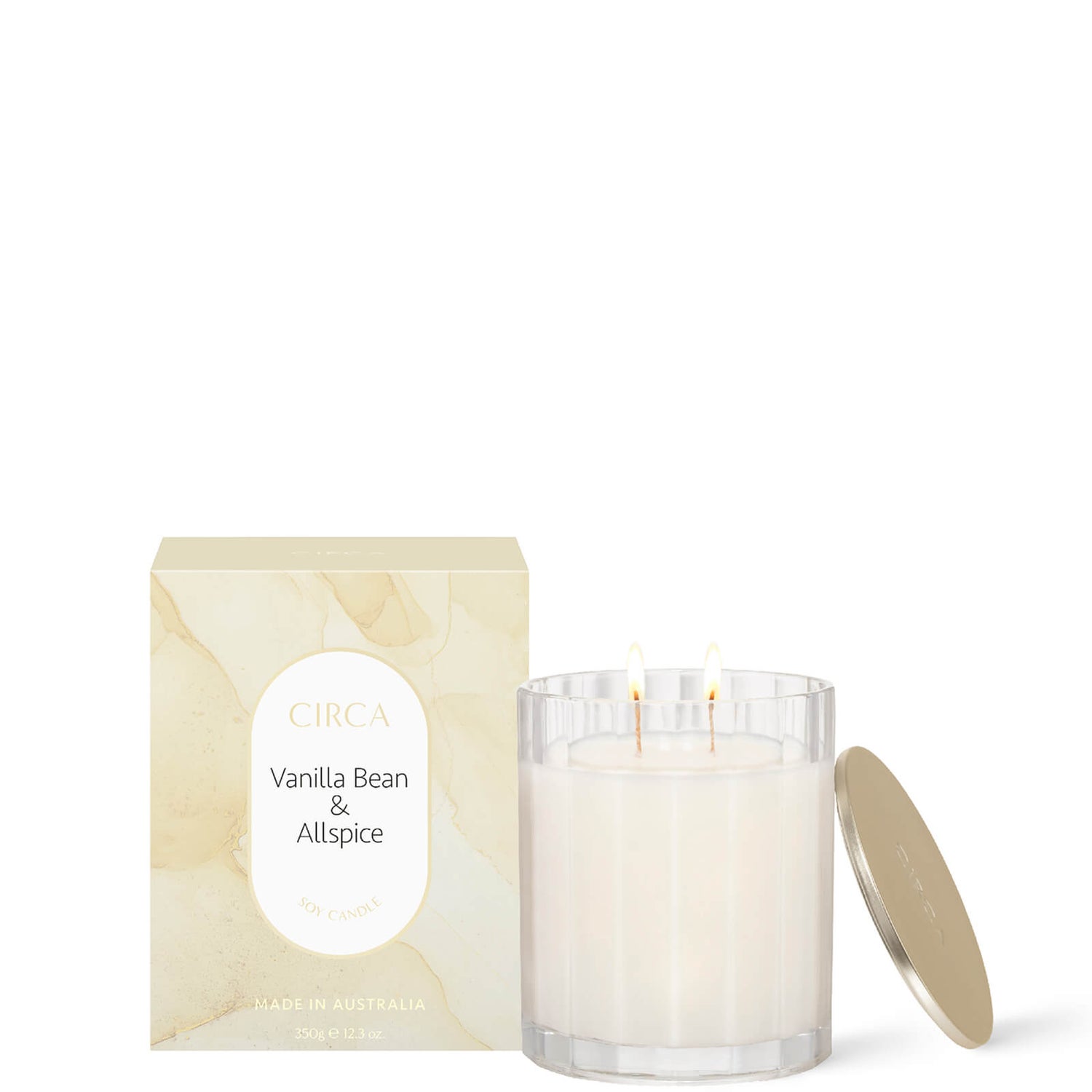 CIRCA Vanilla Bean & All Spice Scented Soy Candle 350g lookfantastic