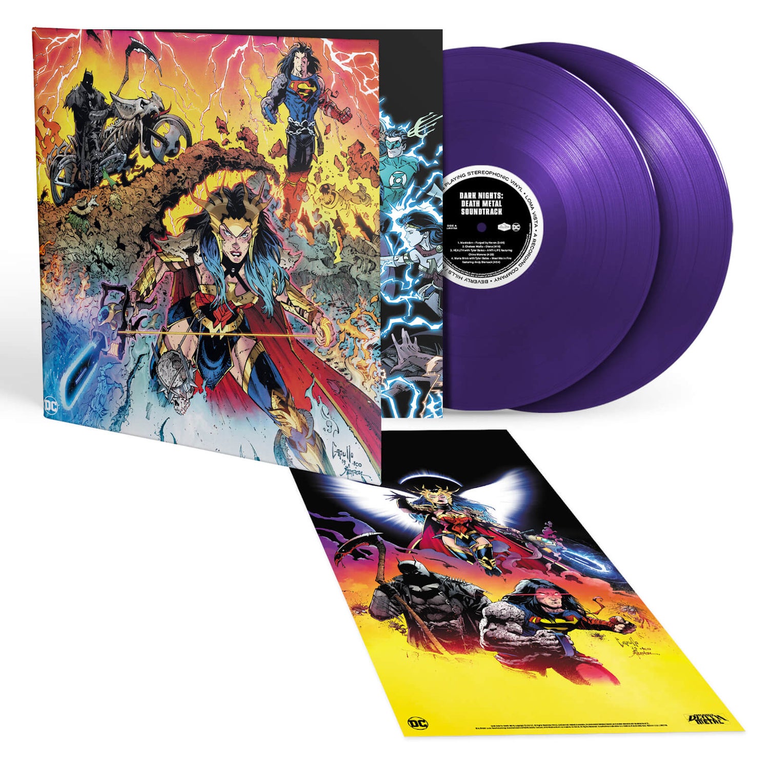 DC Dark Nights Death Metal Soundtrack Zavvi Exclusive Purple Vinyl