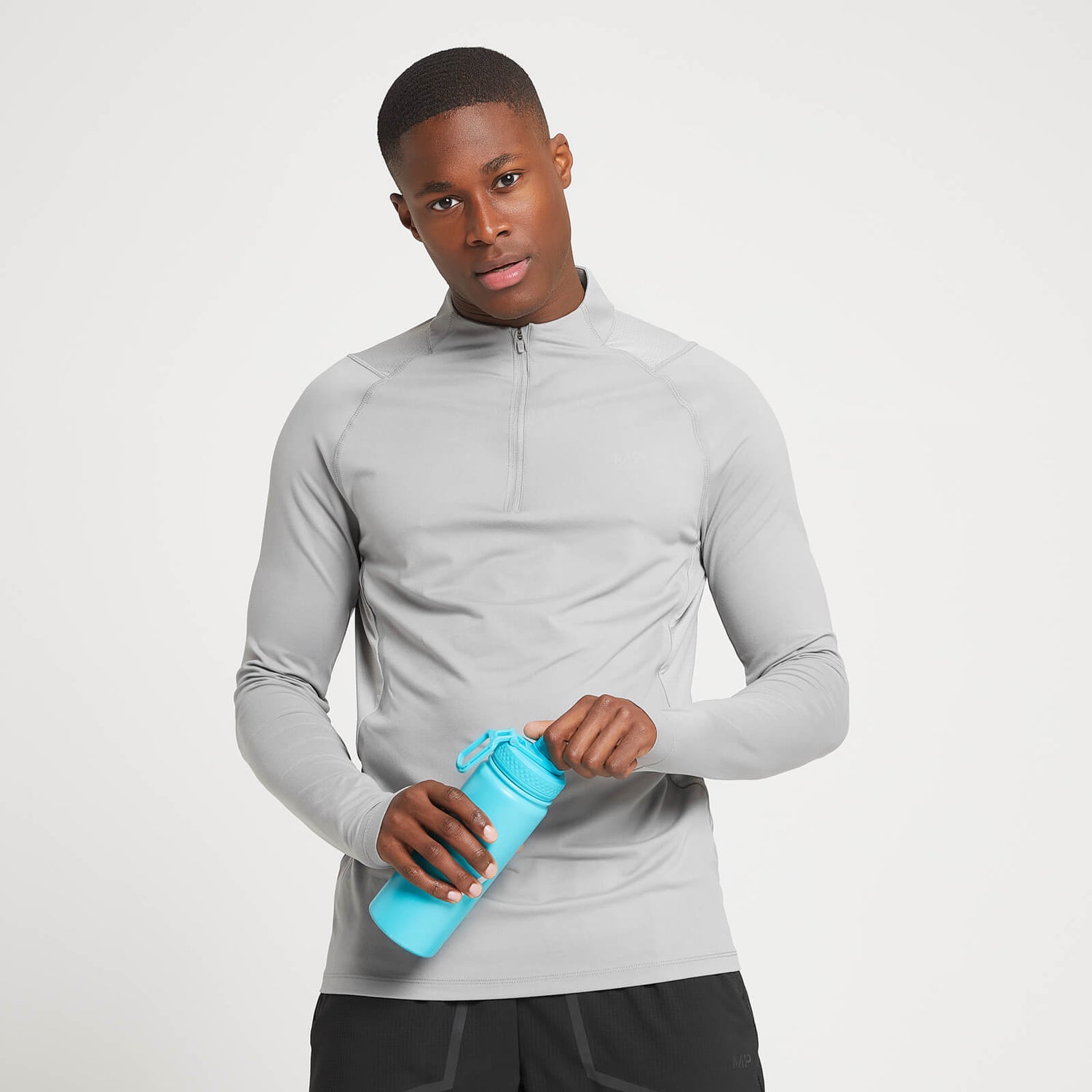 MP Men's Velocity Ultra 1/4 Zip Top Storm MYPROTEIN™