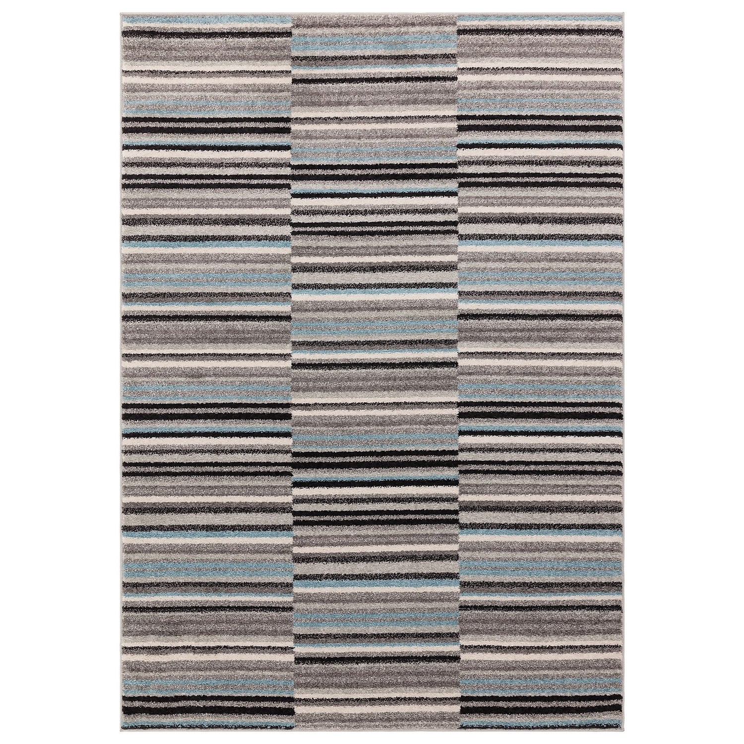 Barcode Stripe Rug 120x170cm Homebase