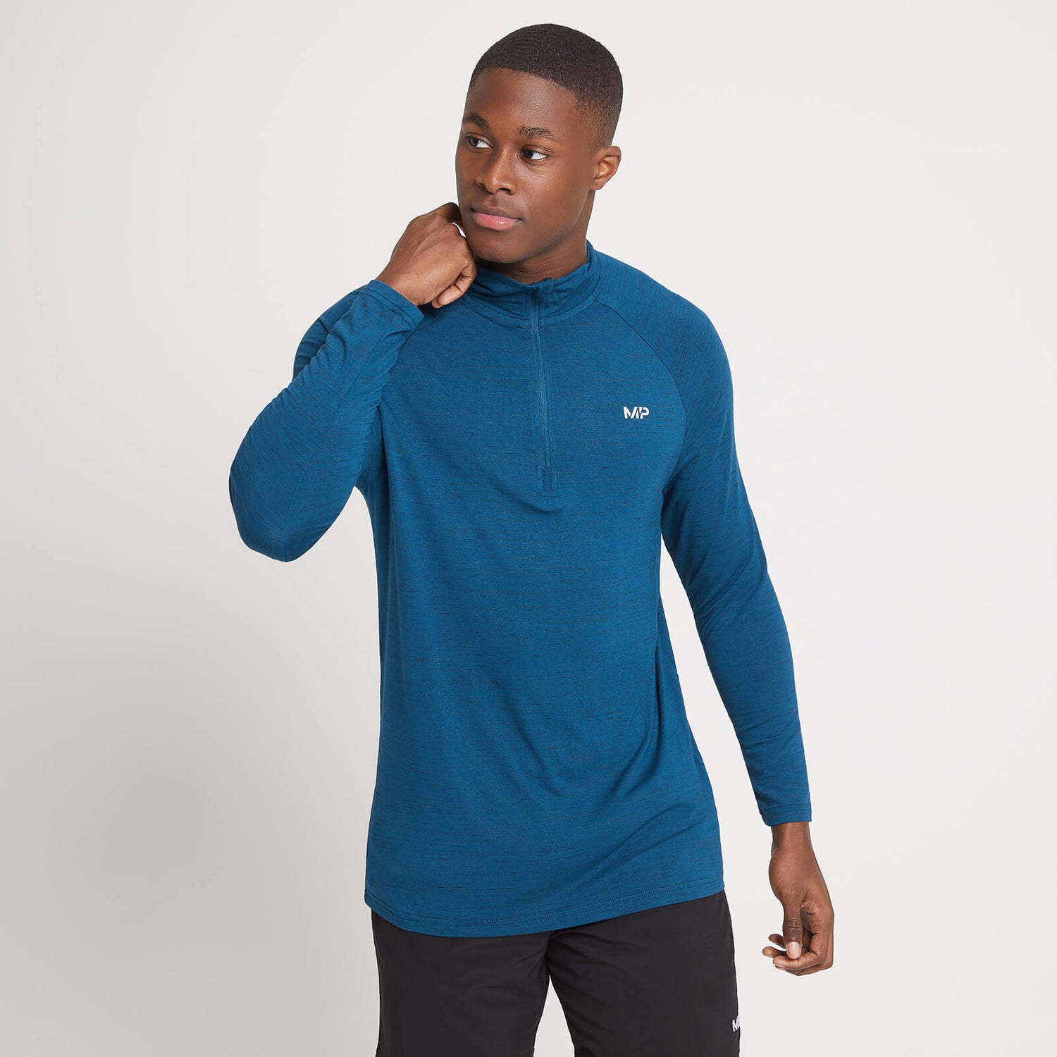 MP Men's Performance 1/4 Zip Top Poseidon Marl