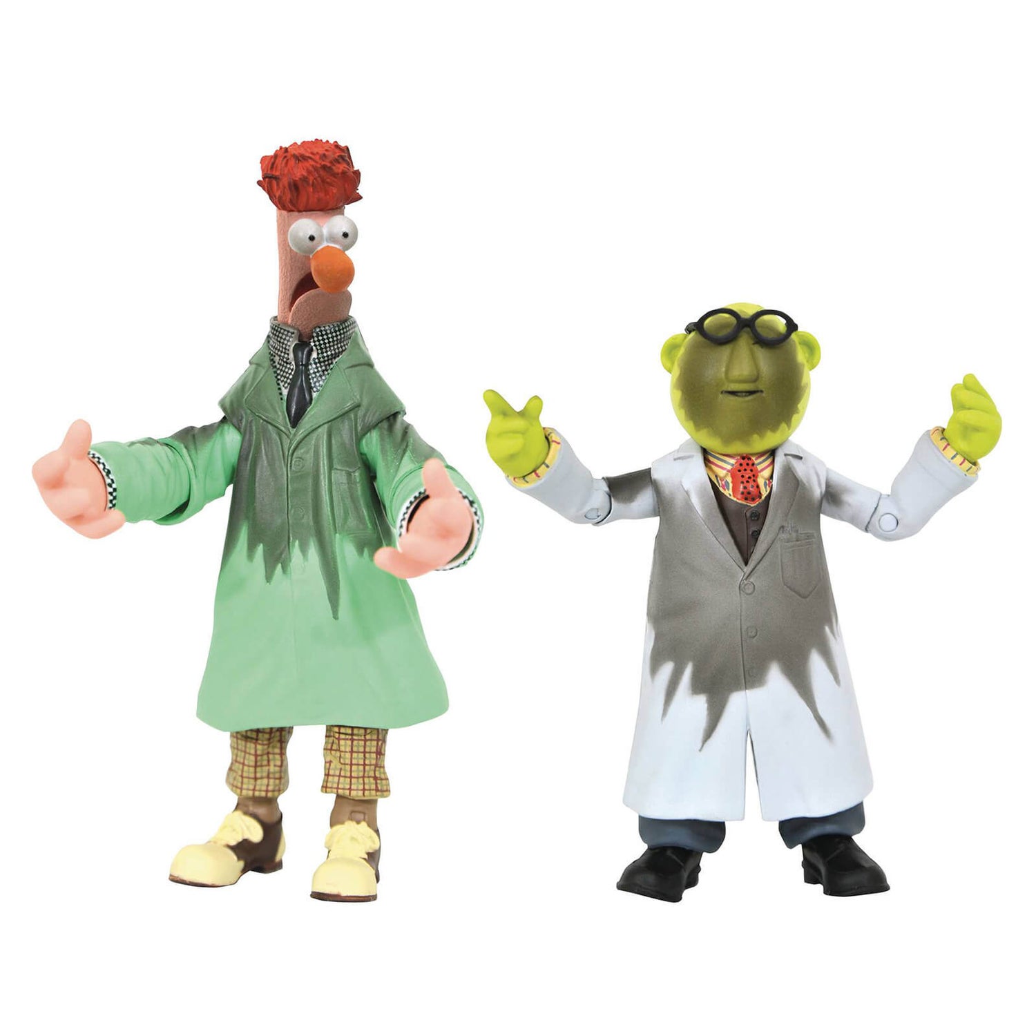 Diamond Select Muppets Dr. Bunsen Honeydew & Beaker Deluxe Action