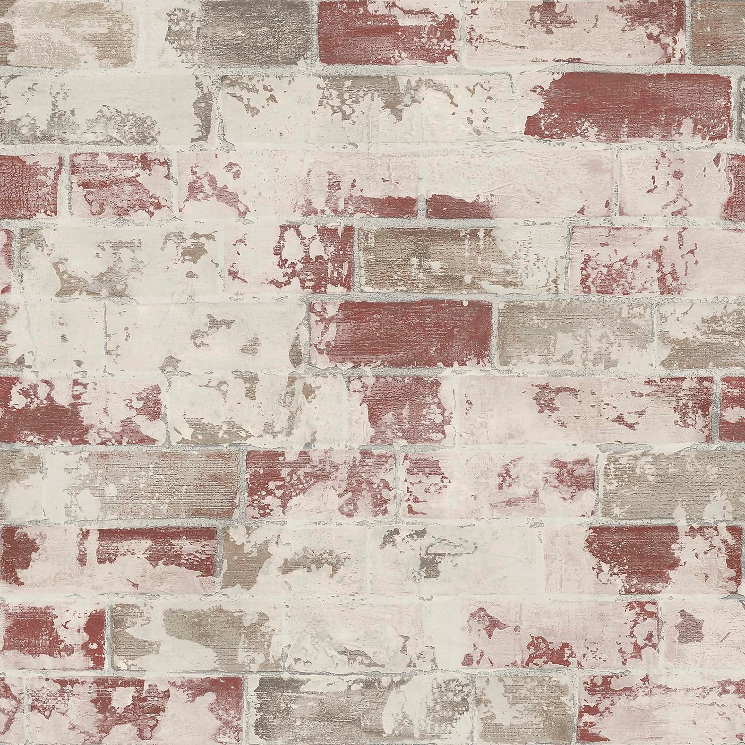 Organic Textures Brick Red Wallpaper Homebase