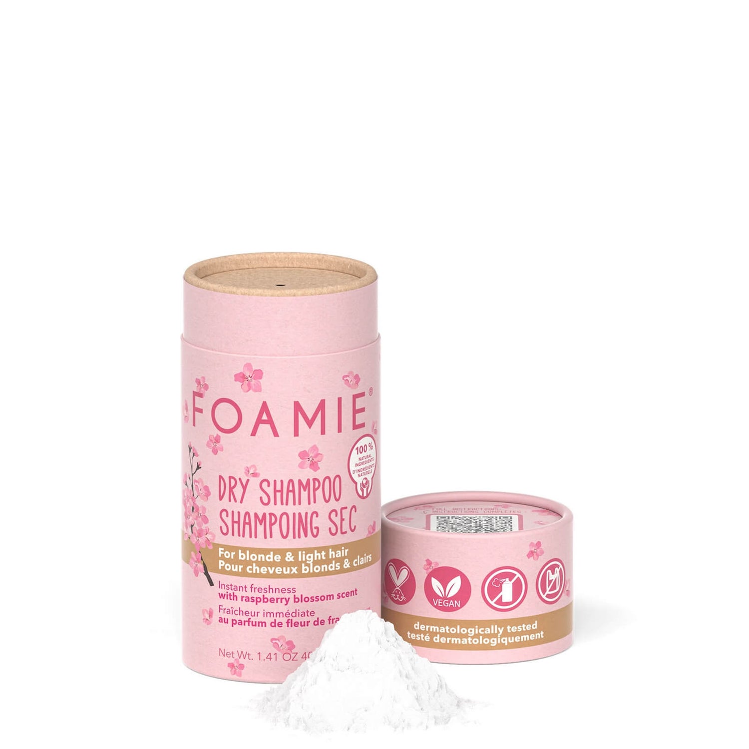 FOAMIE Dry Shampoo Berry Blonde for Blonde Hair 40g LOOKFANTASTIC