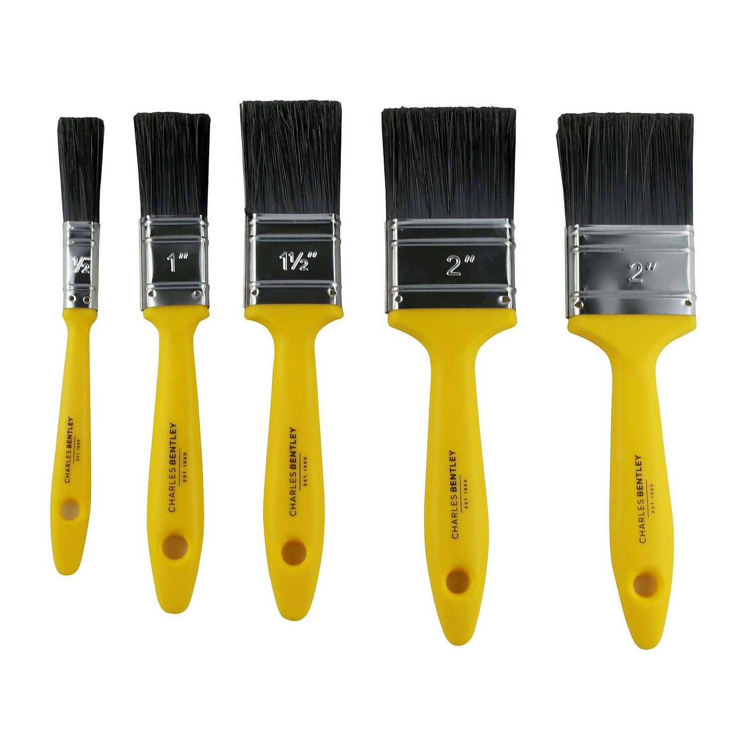 5 piece Paint brush set Homebase