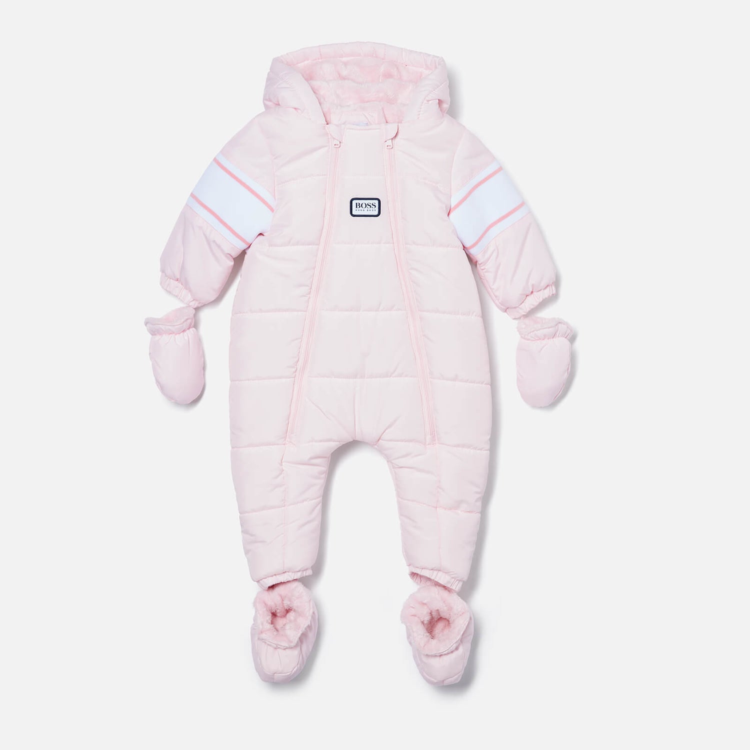 Hugo Boss Baby All In One Snowsuit Pink Pale