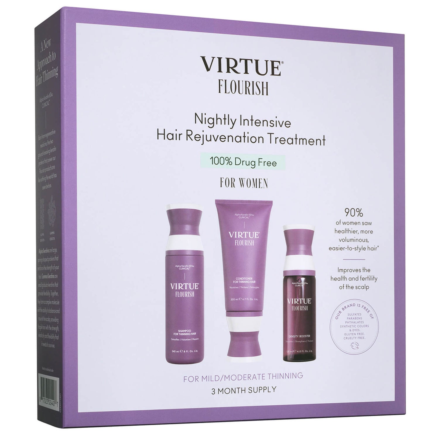 VIRTUE Flourish Nightly Intensive Hair Rejuvenation Treatment Hair Kit
