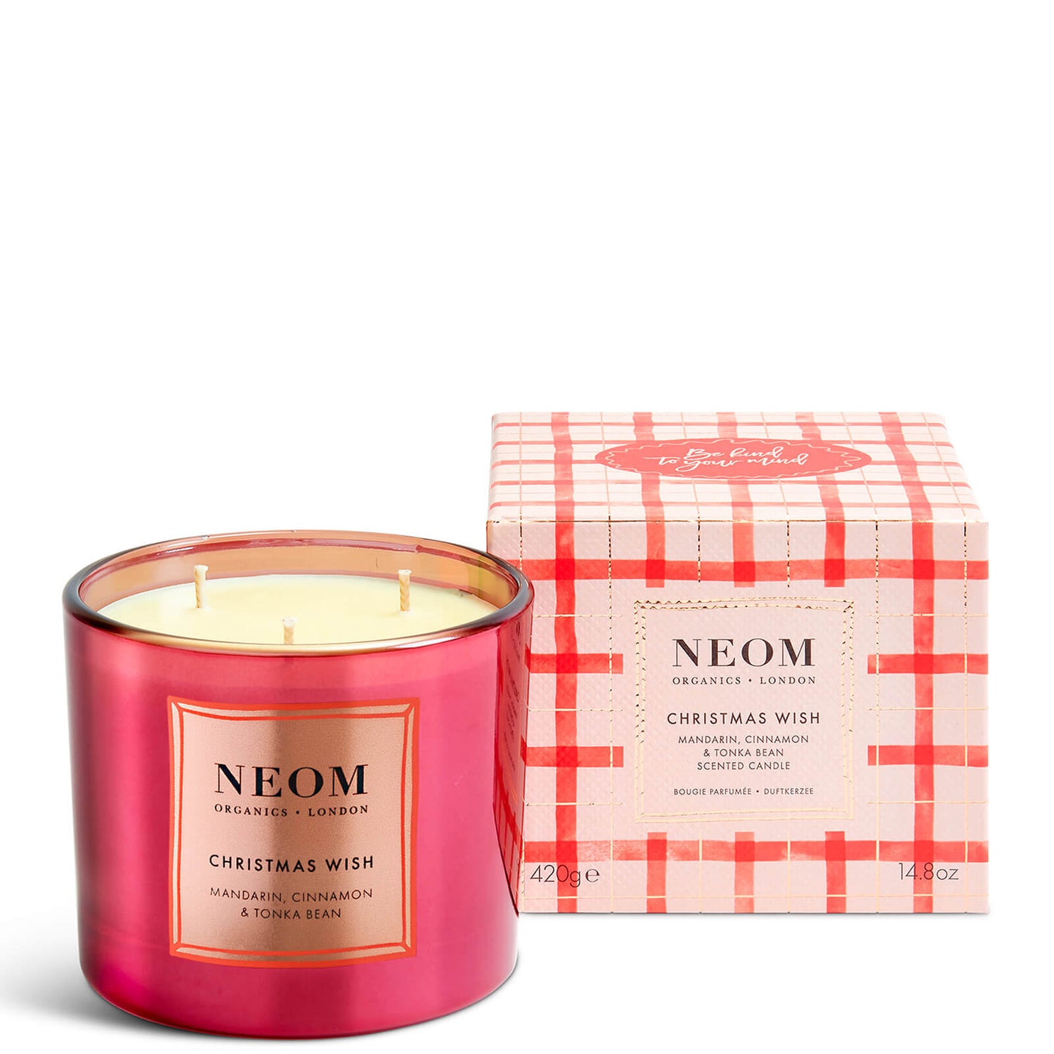 NEOM Christmas Wish 3 Wick Candle LOOKFANTASTIC