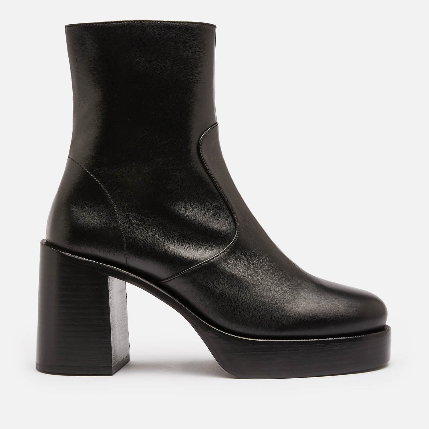 Simon Miller Women's Low Raid Leather Platform Boots - Black - Free UK ...