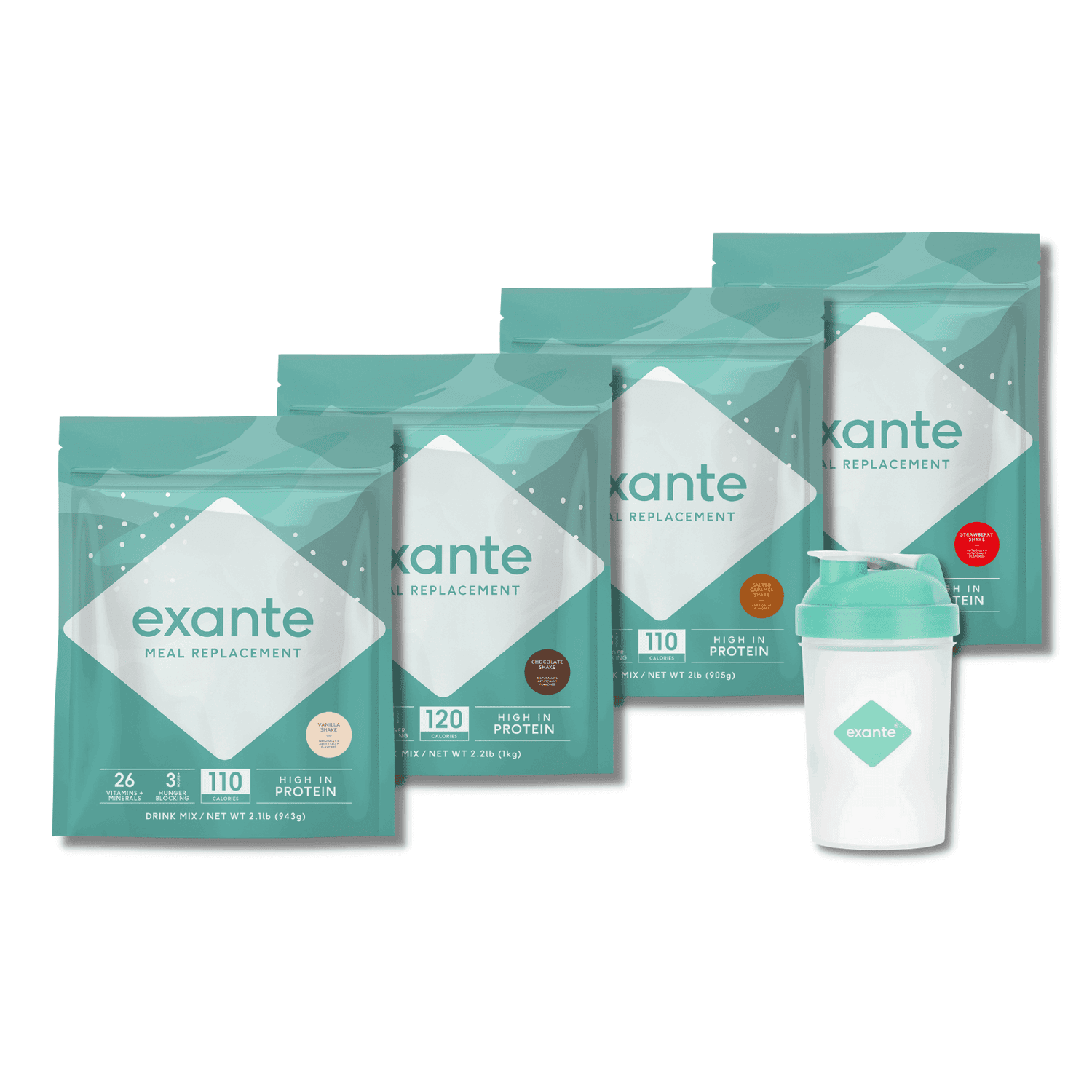 exante Bestsellers Bundle Meal Replacement Shakes exante