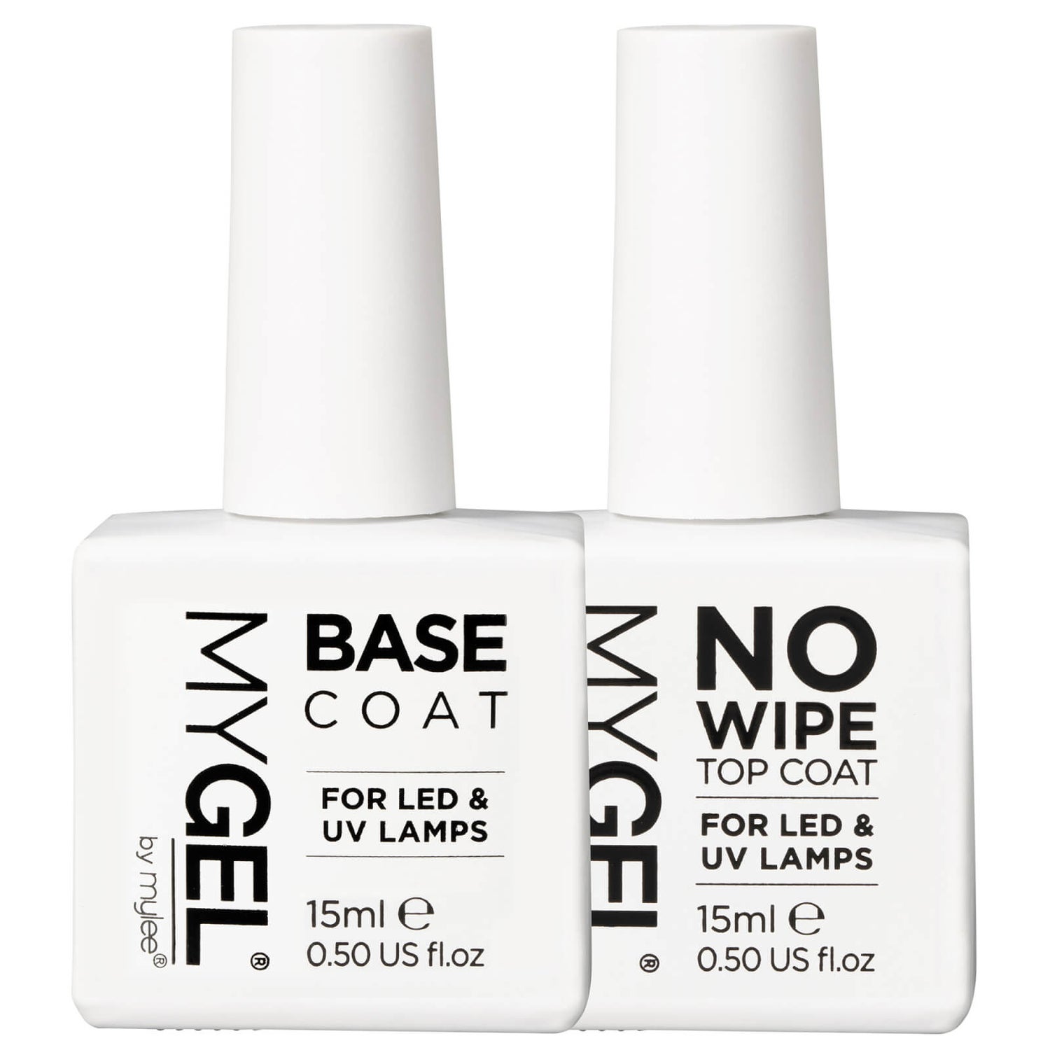 Mylee Gel Polish No Wipe Top and Base Duo LOOKFANTASTIC