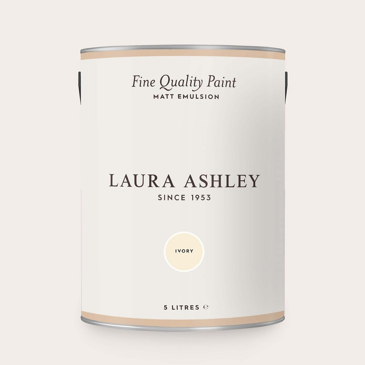 Laura Ashley Matt Emulsion Paint Ivory 5L Homebase