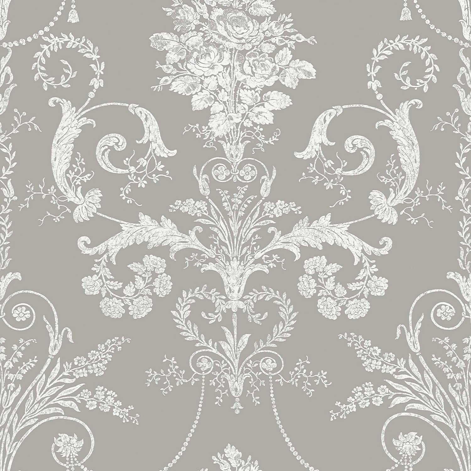 Laura Ashley Josette Steel Wallpaper Homebase