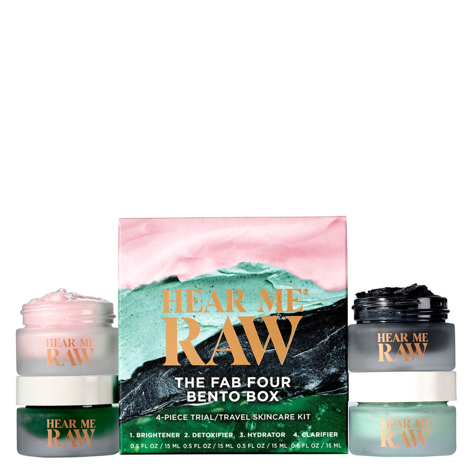 HEAR ME RAW The Fab Four Bento Box (Worth 60.00) Free US Shipping