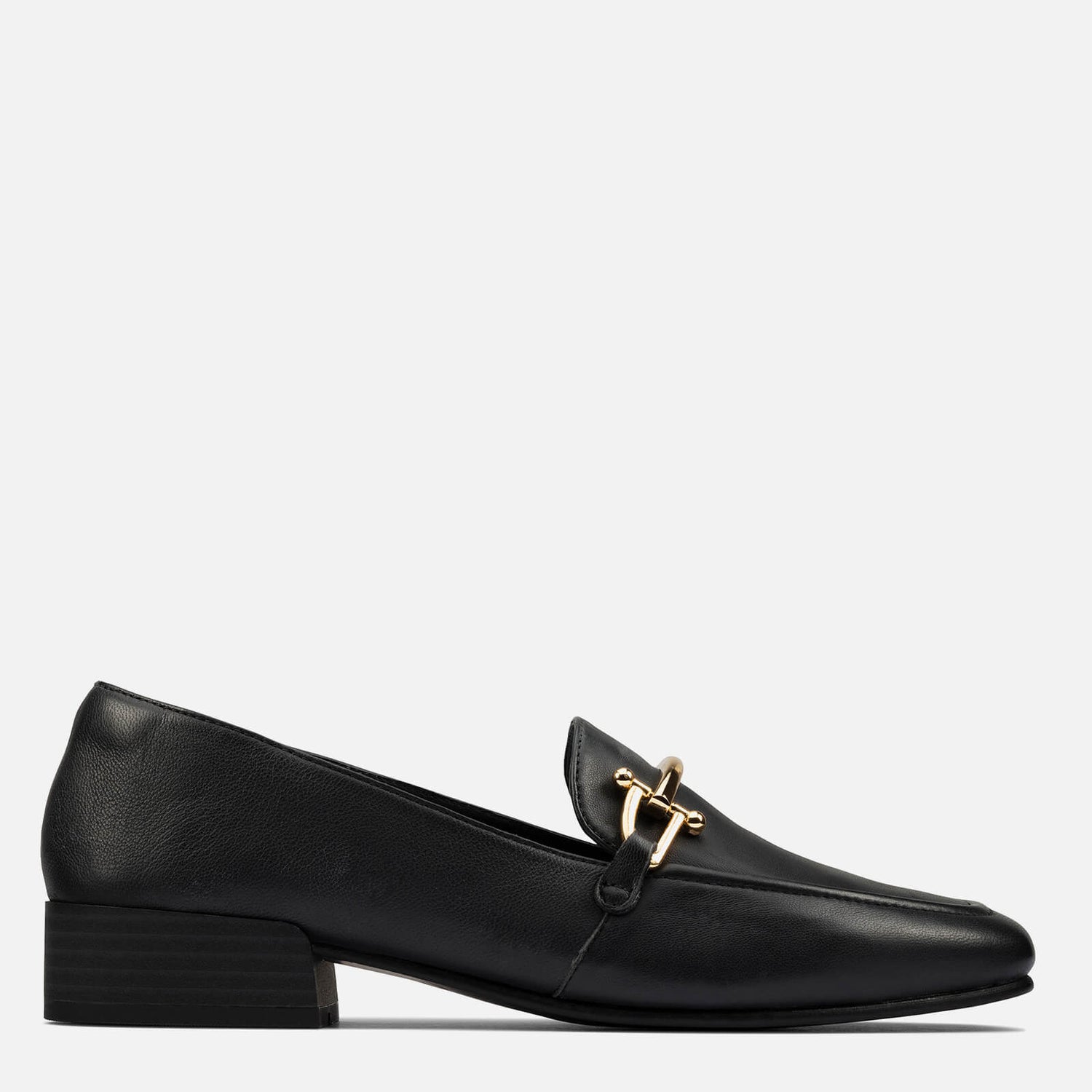 clarks black loafers womens