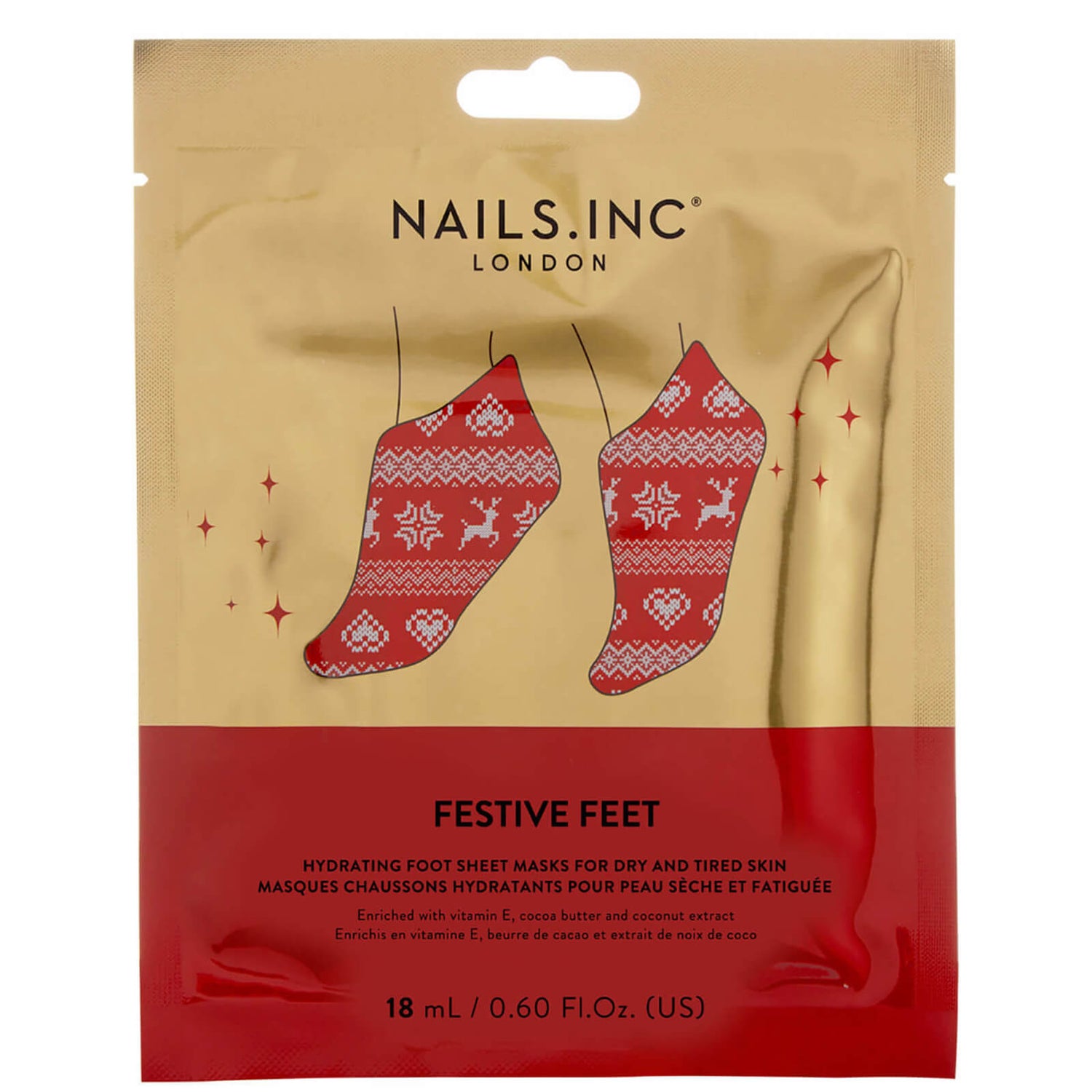 nails inc. Festive Feet Mask lookfantastic Singapore