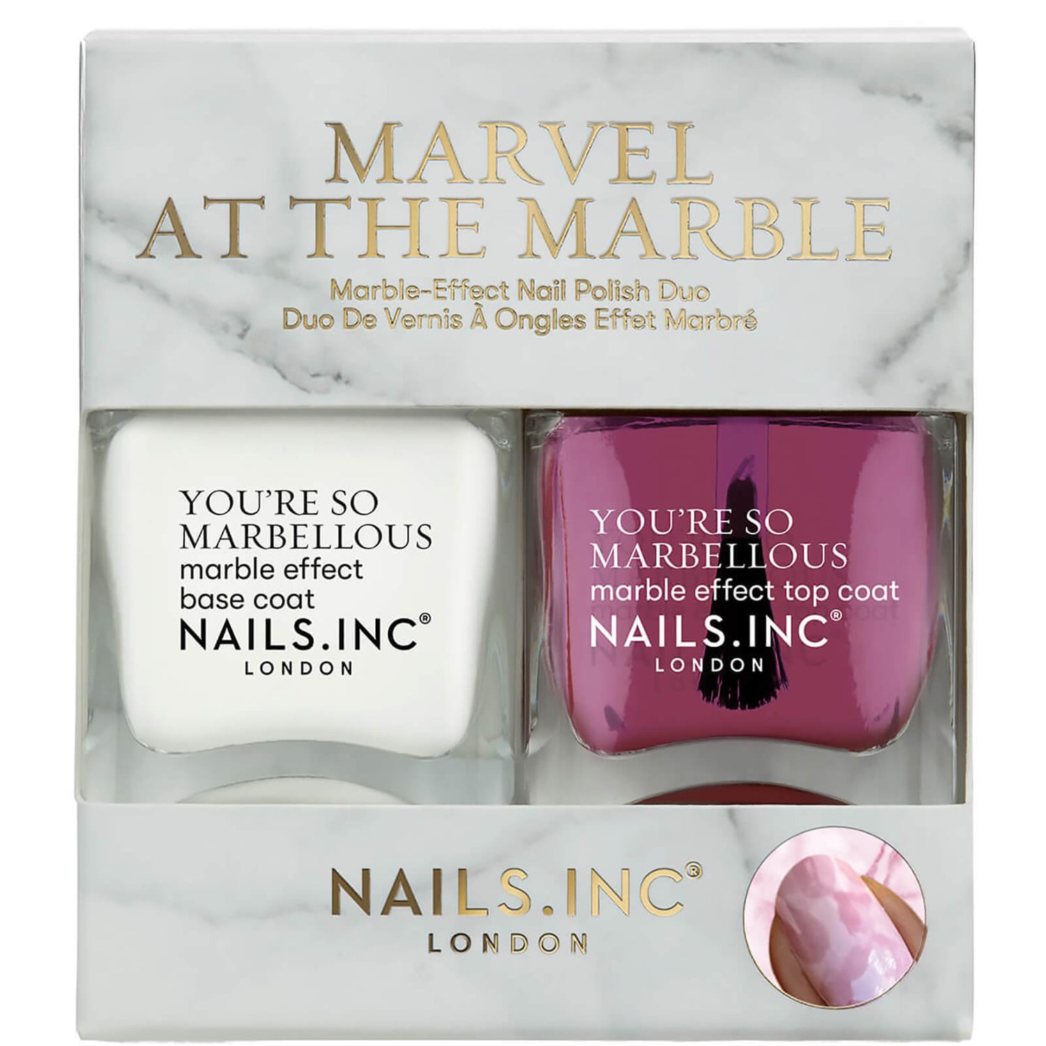 nails inc. Marvel at the Marble Duo LOOKFANTASTIC