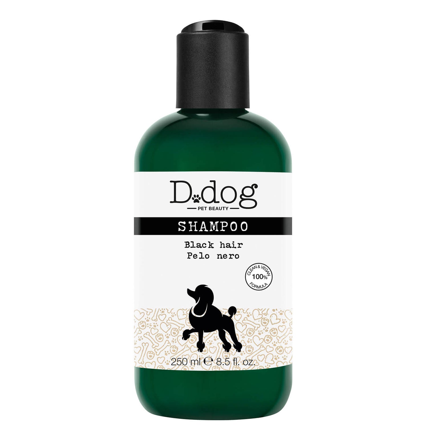 D.Dog Shampoo Black Hair 250ml LOOKFANTASTIC