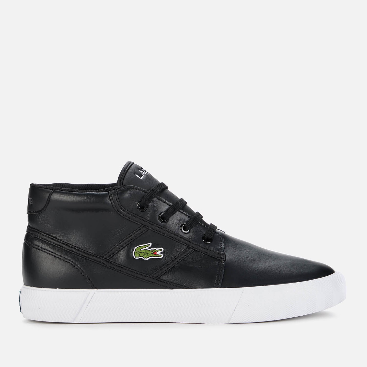 Lacoste Men's Gripshot Chukka 03211 Leather Boots Black/White TheHut.de